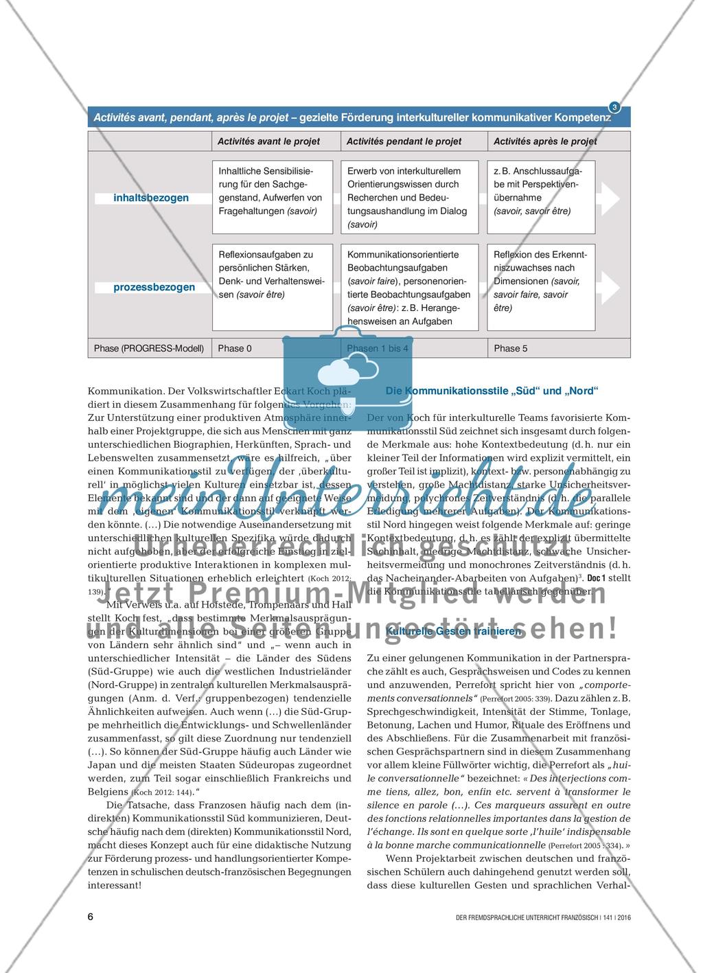 Interkulturelles Lernen in Projekten - Auf dem Weg zur interkulturellen kommunikativen Kompetenz Preview 5