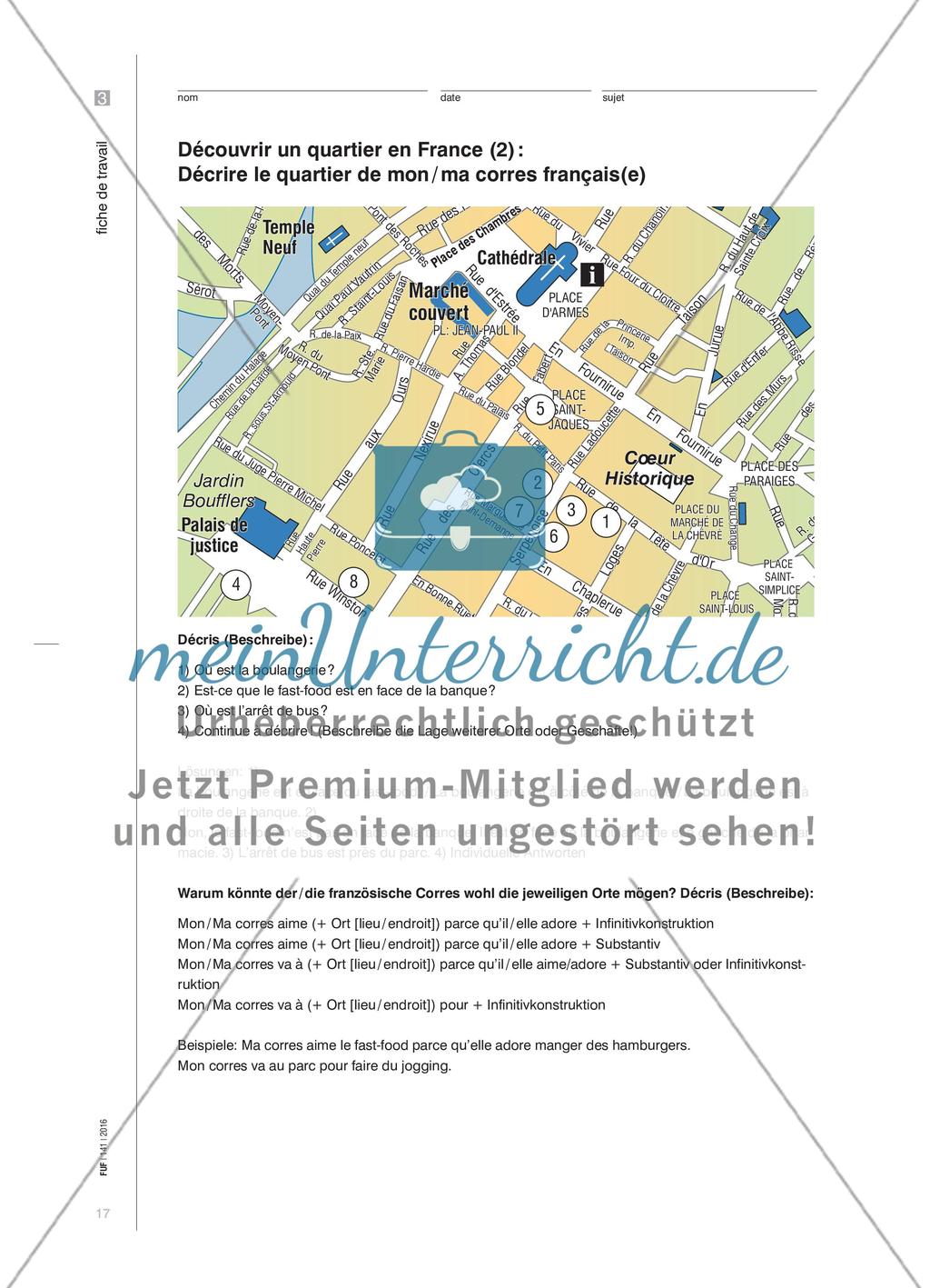 Voici mon quartier! - Die Lieblingsorte im eigenen Stadtviertel vorstellen Preview 6
