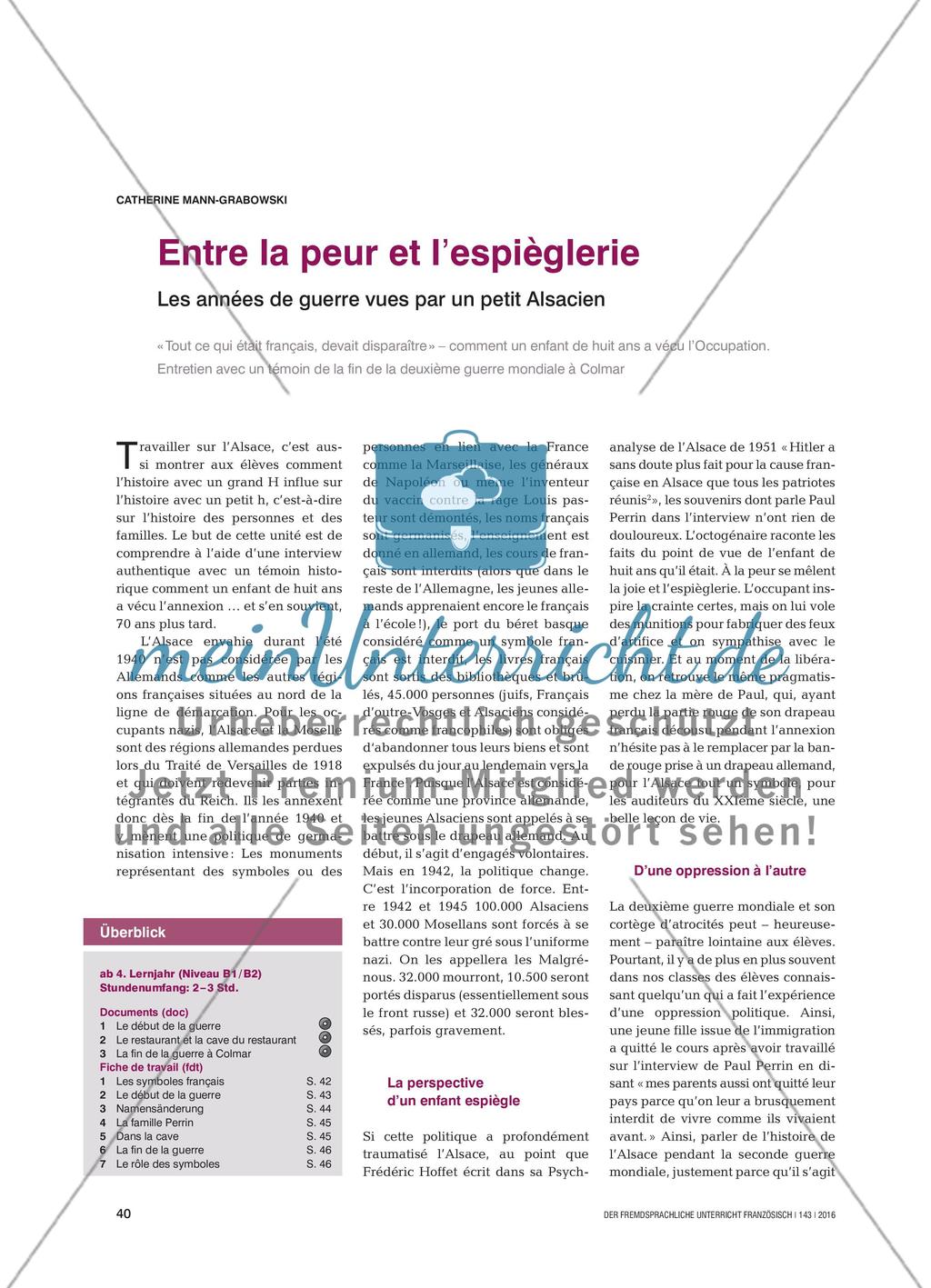 Elsass im 2. Weltkrieg Preview 1