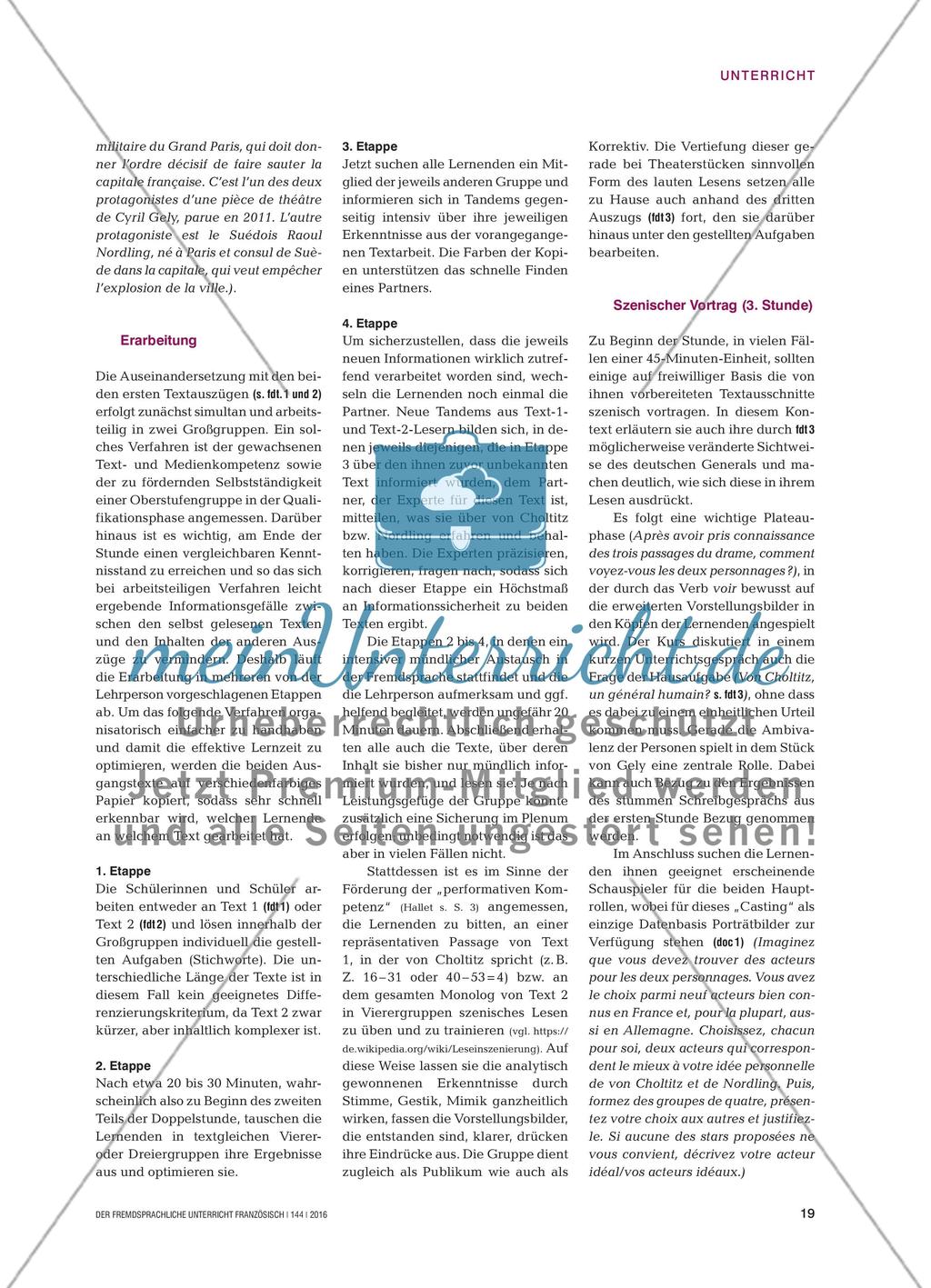 Ist Paris noch zu retten?: Unlösbares Dilemma? – „Diplomatie“ im Unterricht Preview 3