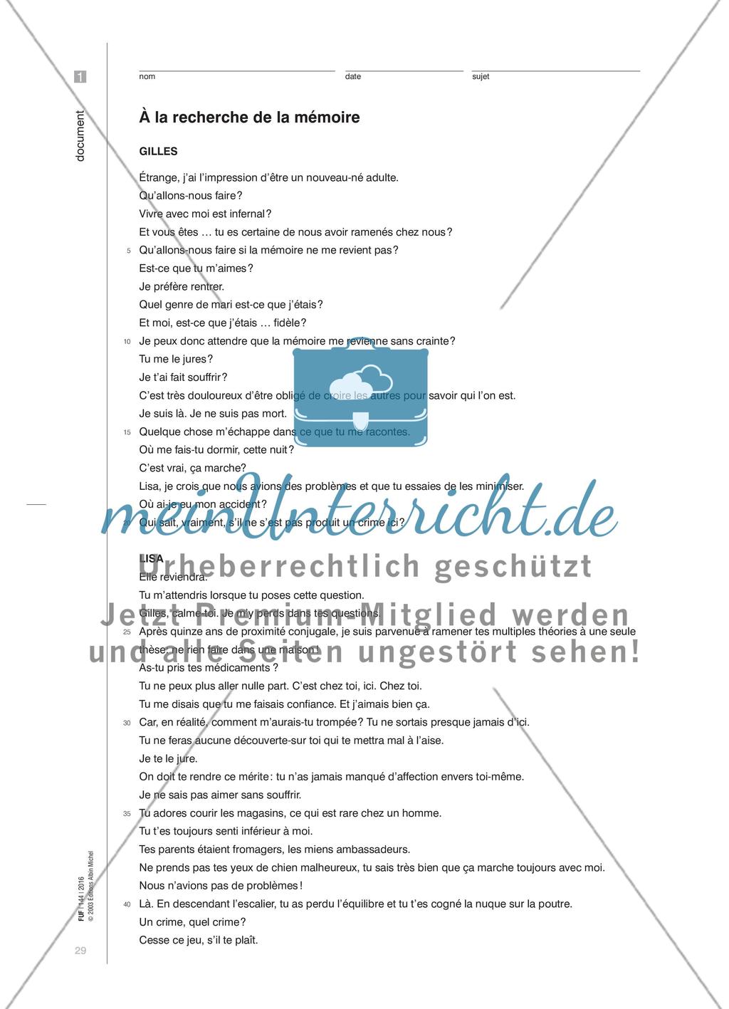 Szenen einer Ehe - „Petits crimes conjugaux“ mit theaterpraktischen Methoden Preview 5
