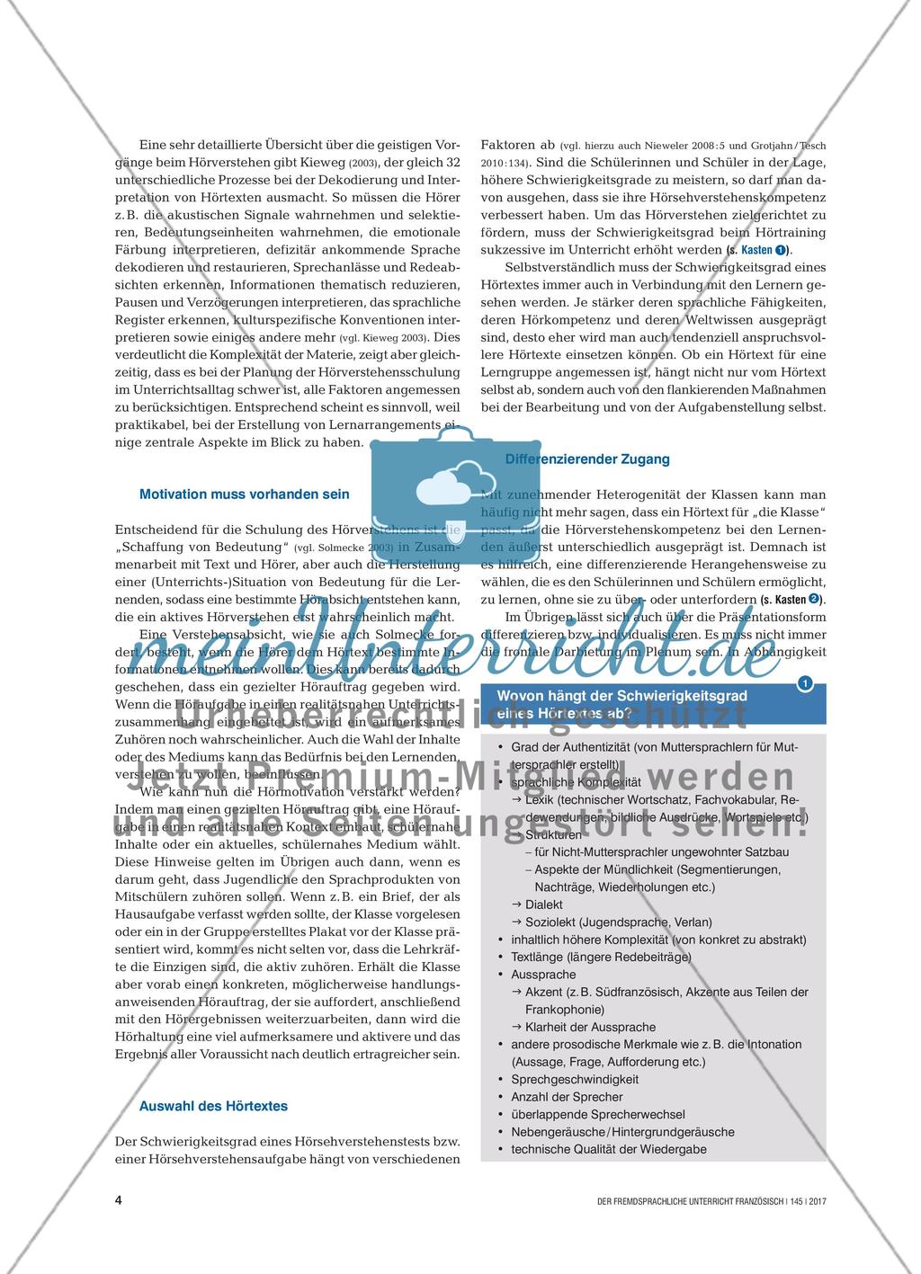 Hören – Verstehen – und dann?: Integrative Hörverstehensschulung im Zeitalter digitaler Medien Preview 3