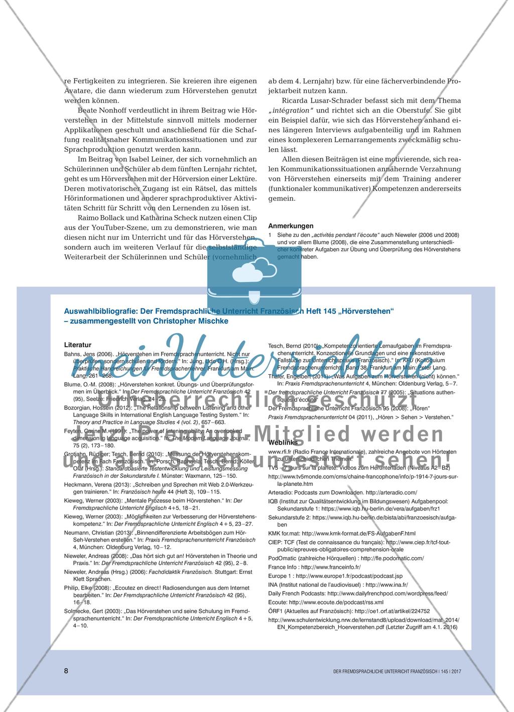 Hören – Verstehen – und dann?: Integrative Hörverstehensschulung im Zeitalter digitaler Medien Preview 7