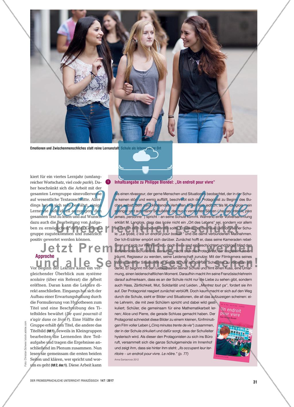 L’école – un endroit pour vivre ?: Schreiben fördern mit Textimages Preview 2