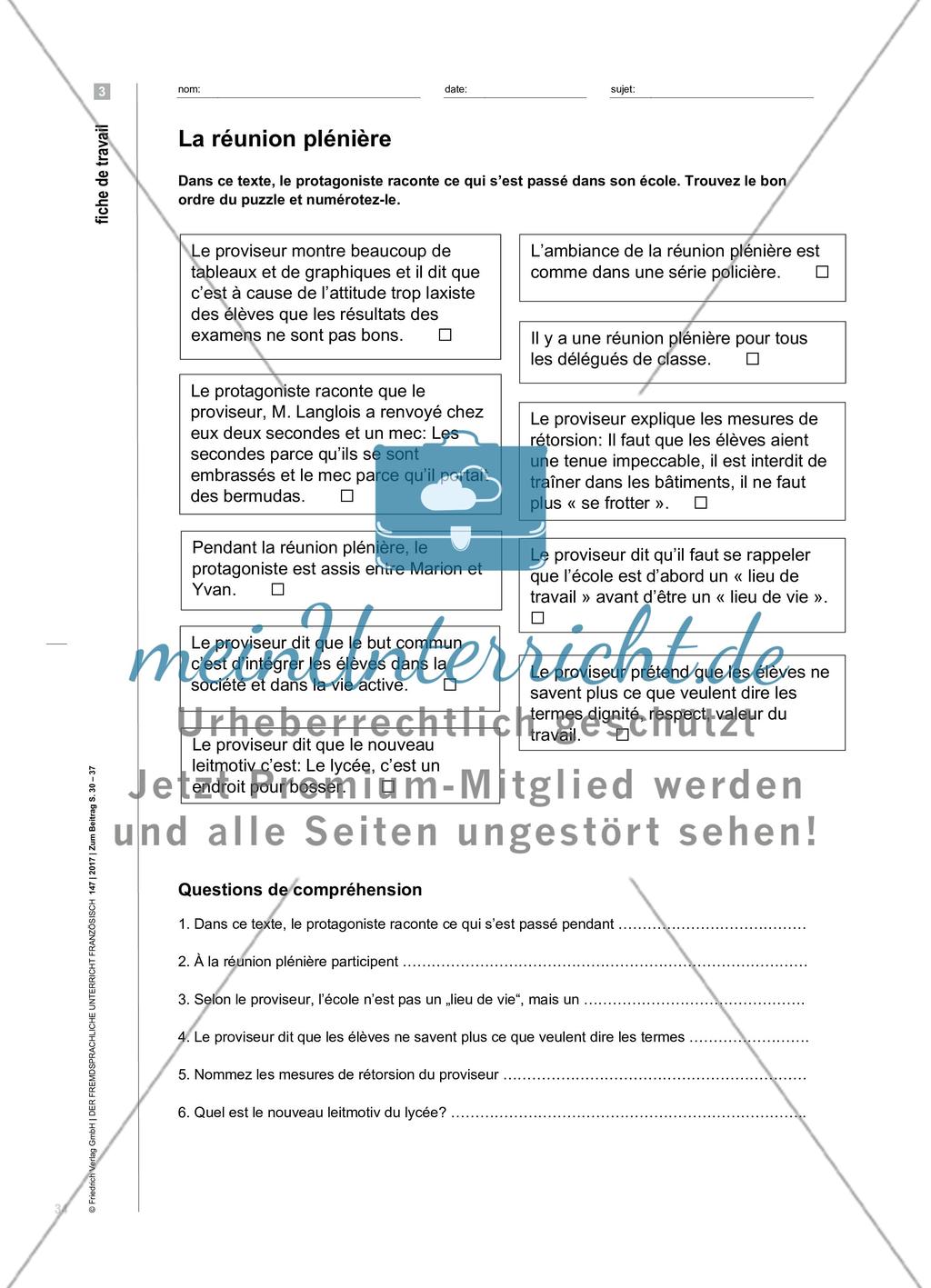 L’école – un endroit pour vivre ?: Schreiben fördern mit Textimages Preview 5