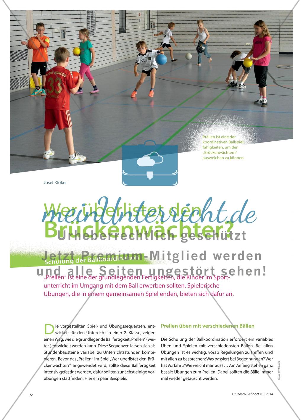 Wer überlistet den Brückenwächter? - Schulung der Ballkoordination Preview 1