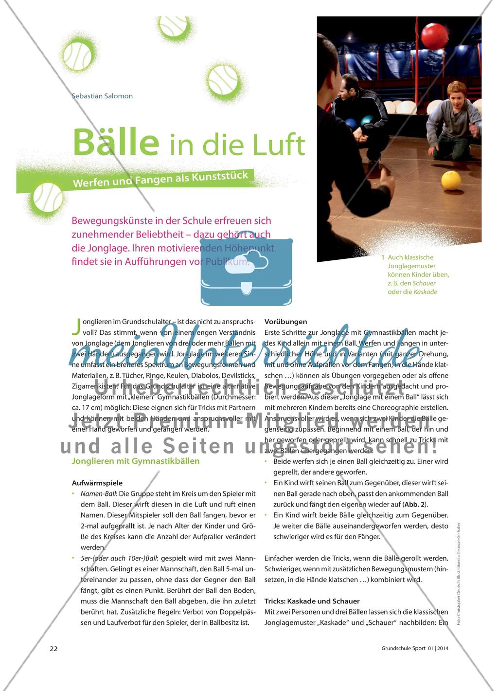 Bälle in die Luft - Werfen und Fangen als Kunststück Preview 1