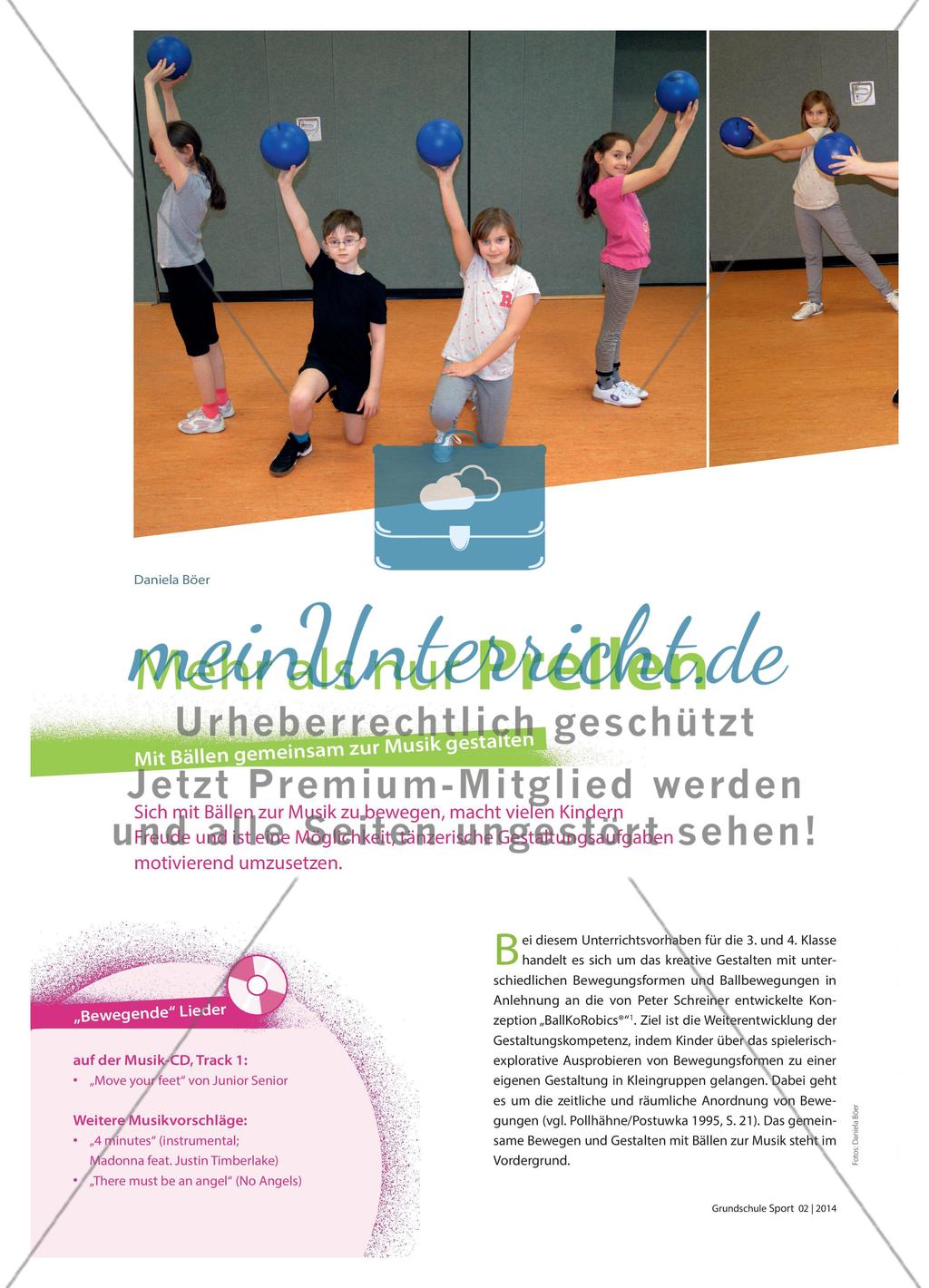 Mehr als nur Prellen - Mit Bällen gemeinsam zur Musik gestalten Preview 1