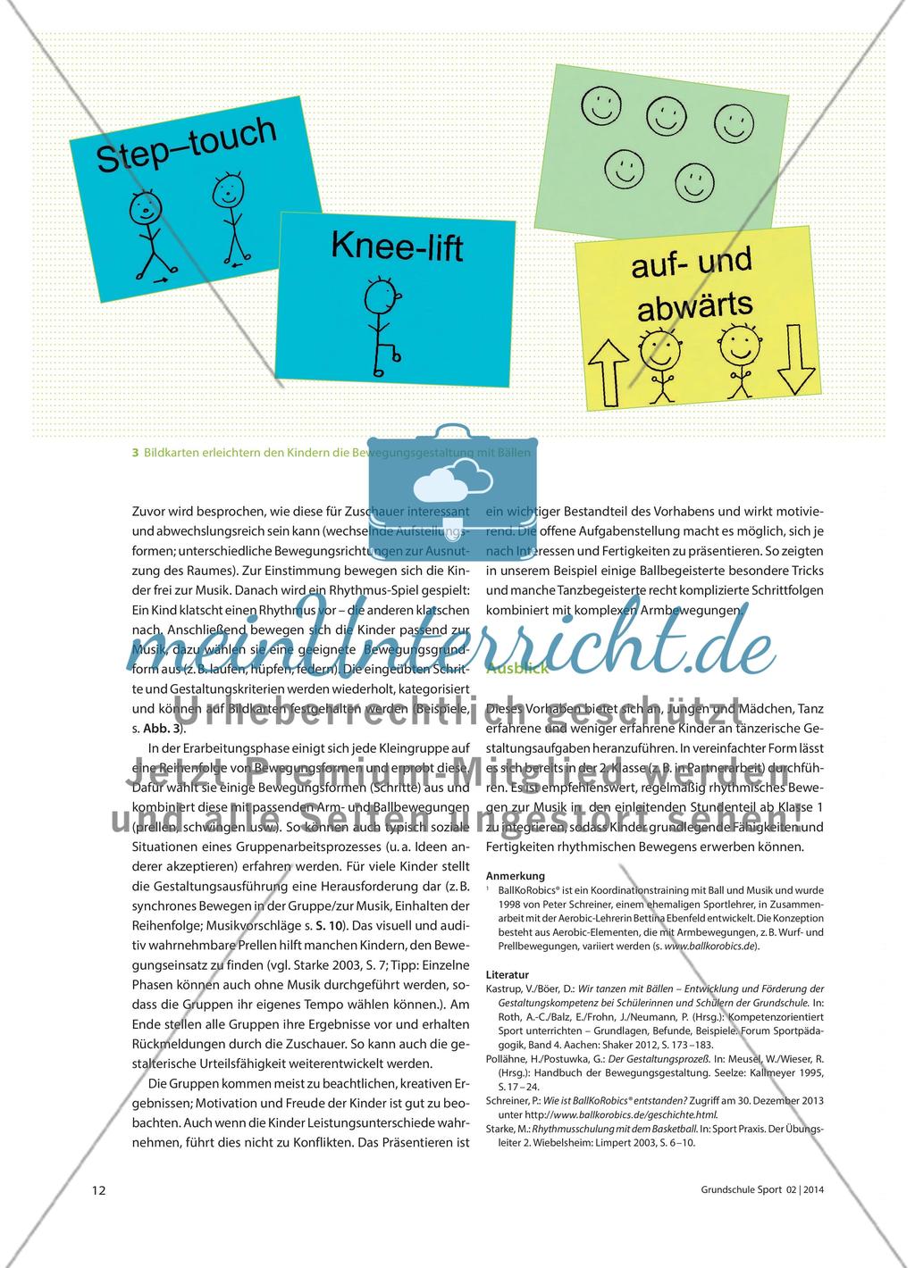 Mehr als nur Prellen - Mit Bällen gemeinsam zur Musik gestalten Preview 3