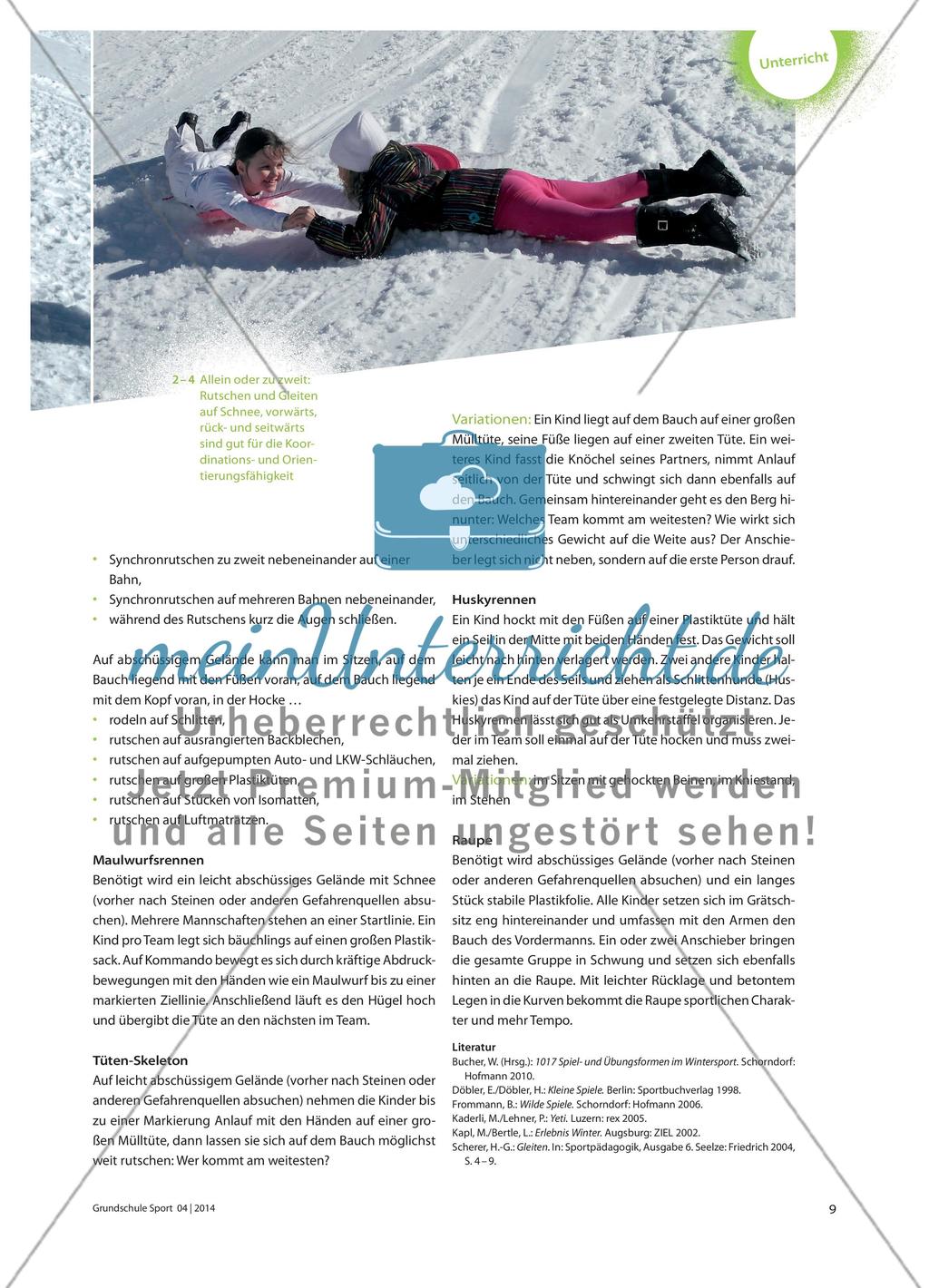 Auf Schnee und Eis - Bewegungsideen zum Gleiten und Rutschen Preview 4
