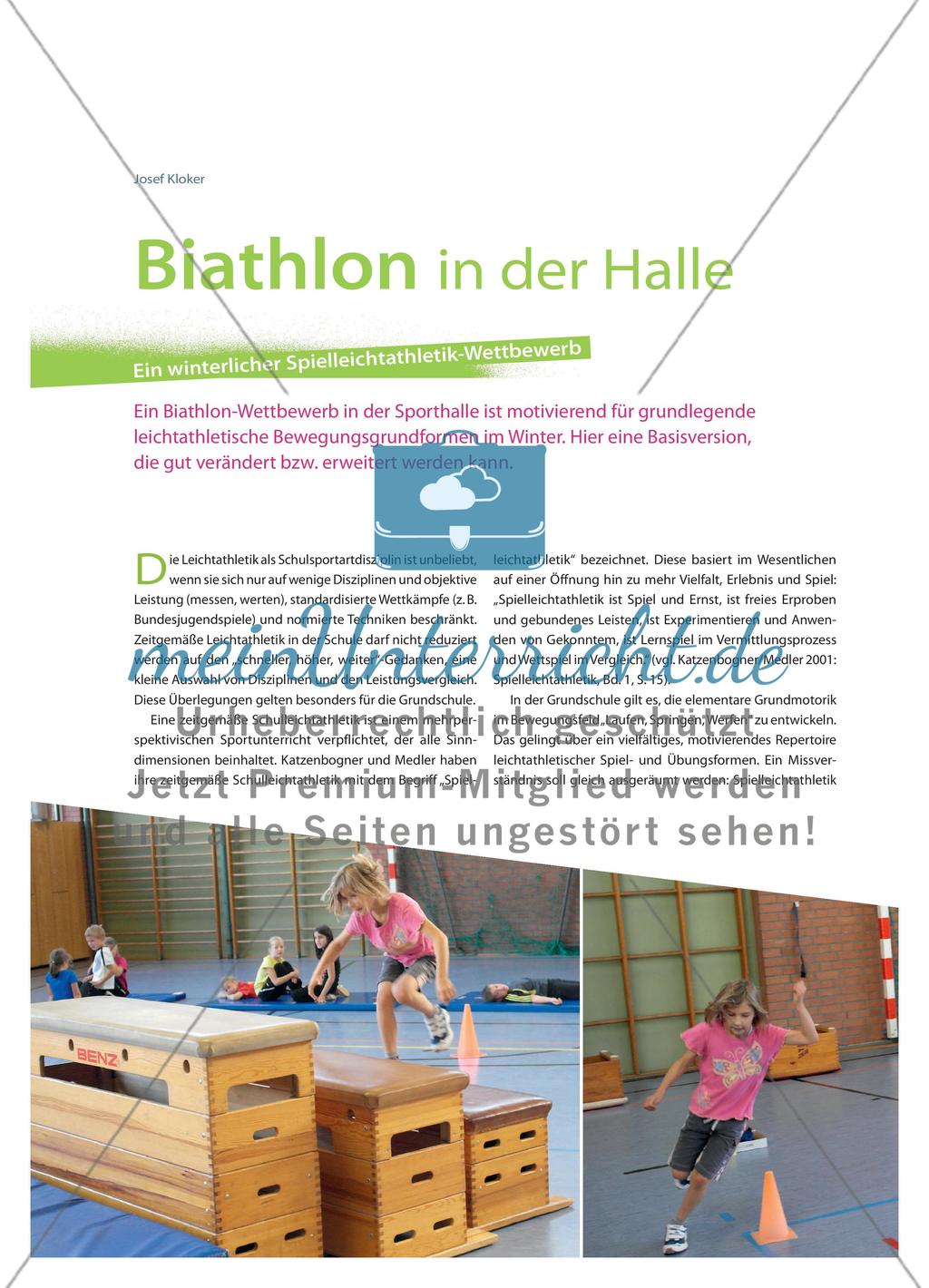 Biathlon in der Halle - Ein winterlicher Spielleichtathletik-Wettbewerb Preview 1
