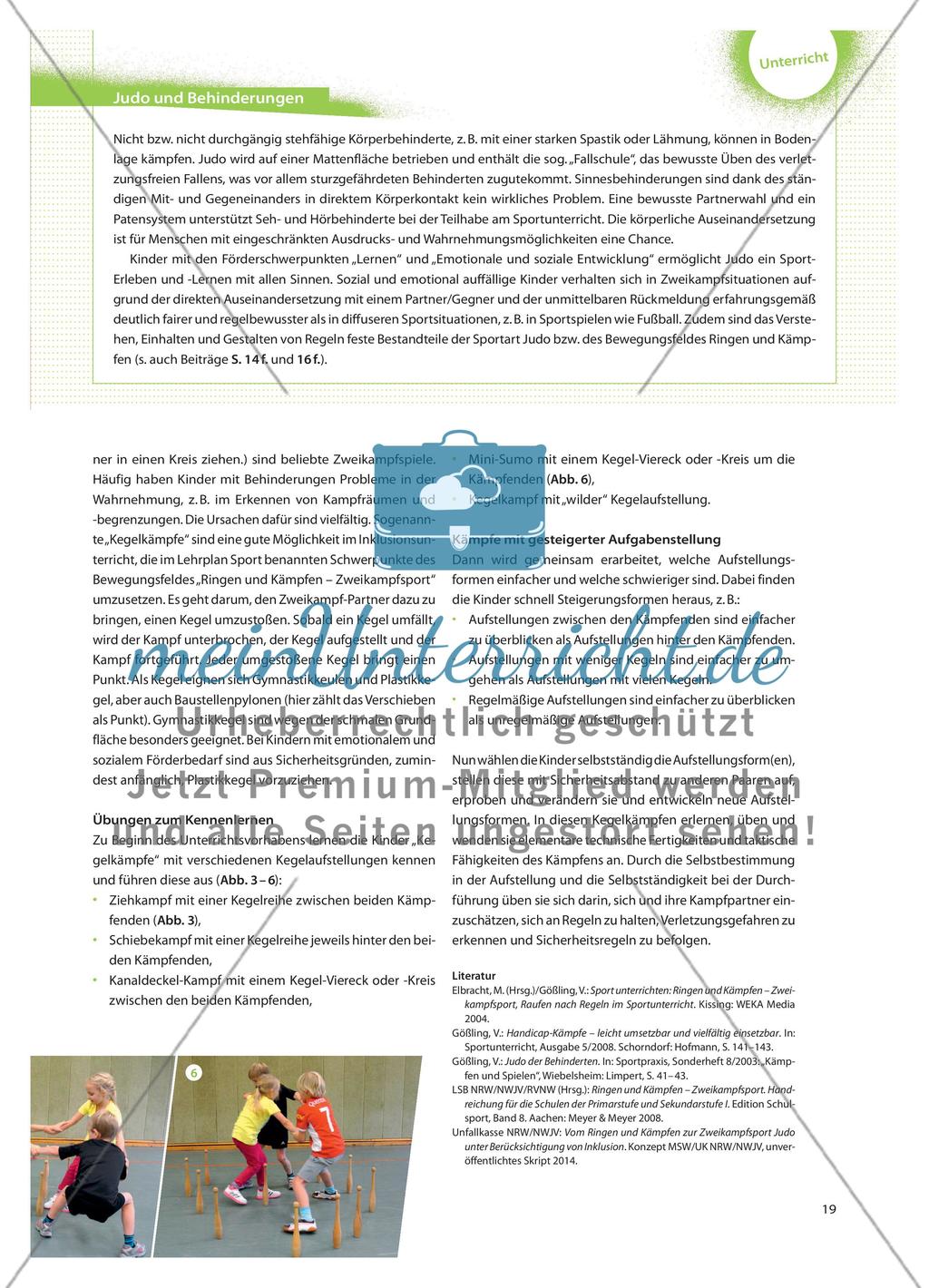 Inklusion im Ringen und Kämpfen - Am Beispiel Zweikampfsport Judo Preview 2