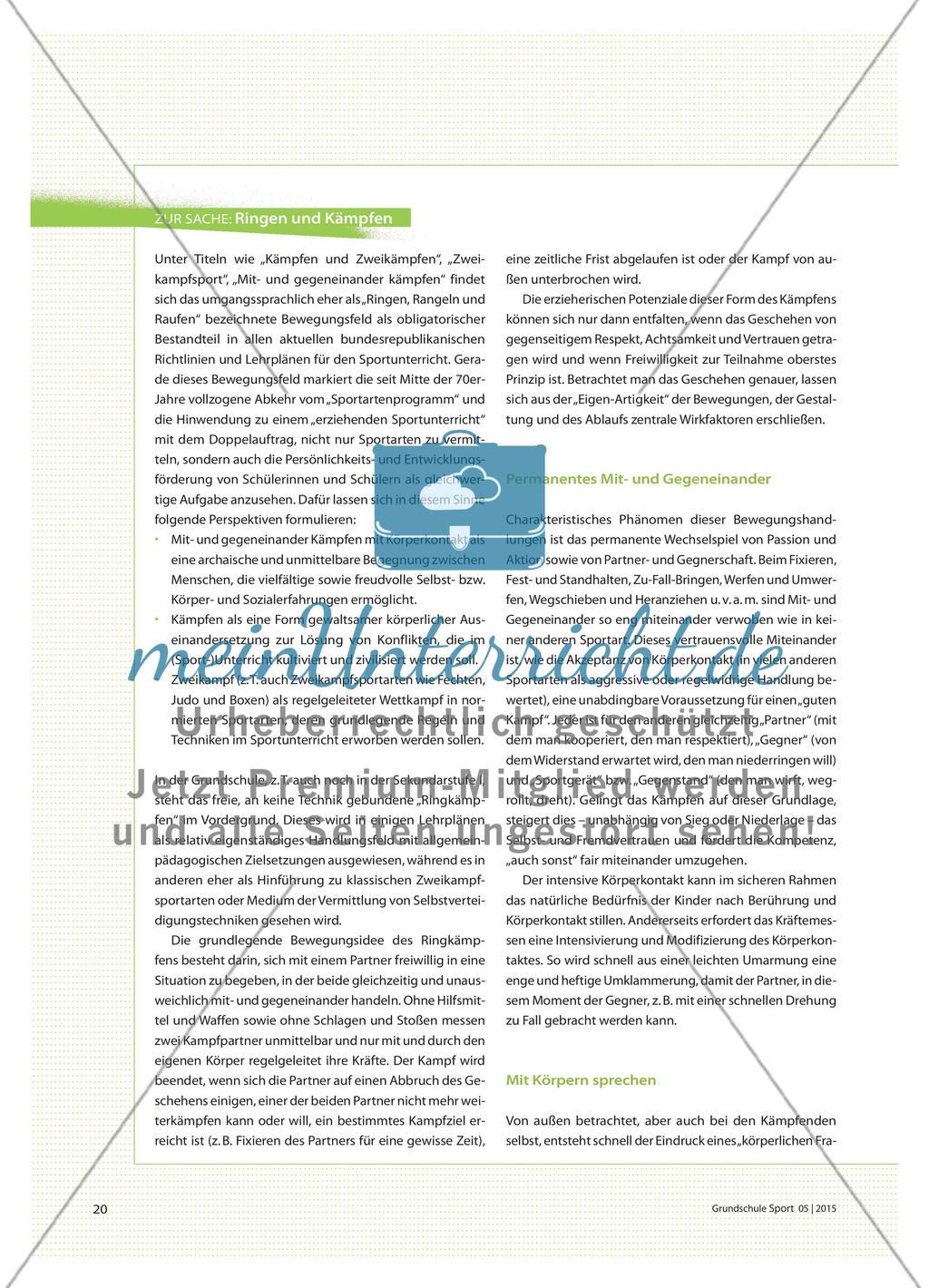 Inklusion im Ringen und Kämpfen - Am Beispiel Zweikampfsport Judo Preview 3