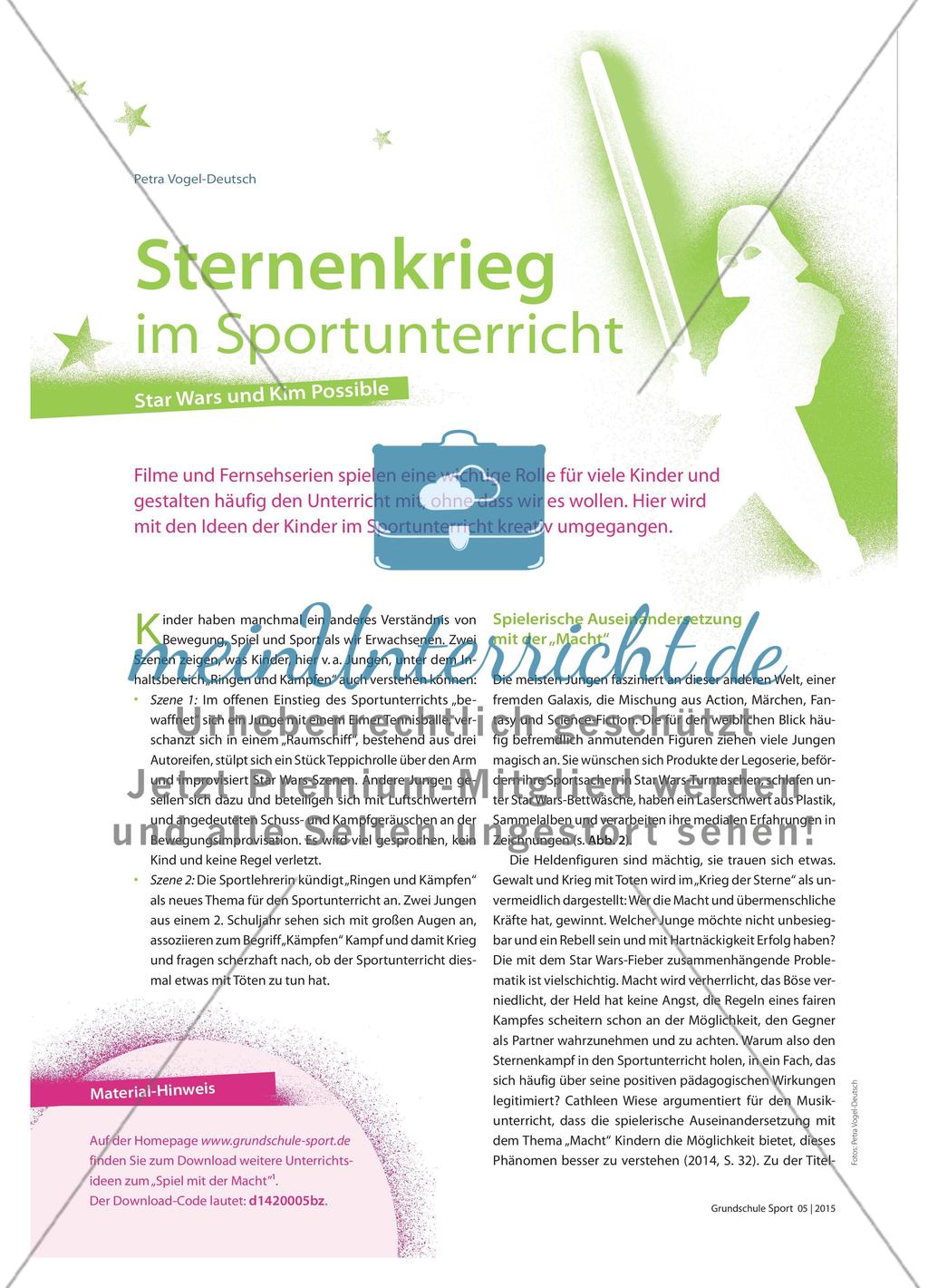Sternenkrieg im Sportunterricht - Star Wars und Kim Possible Preview 1