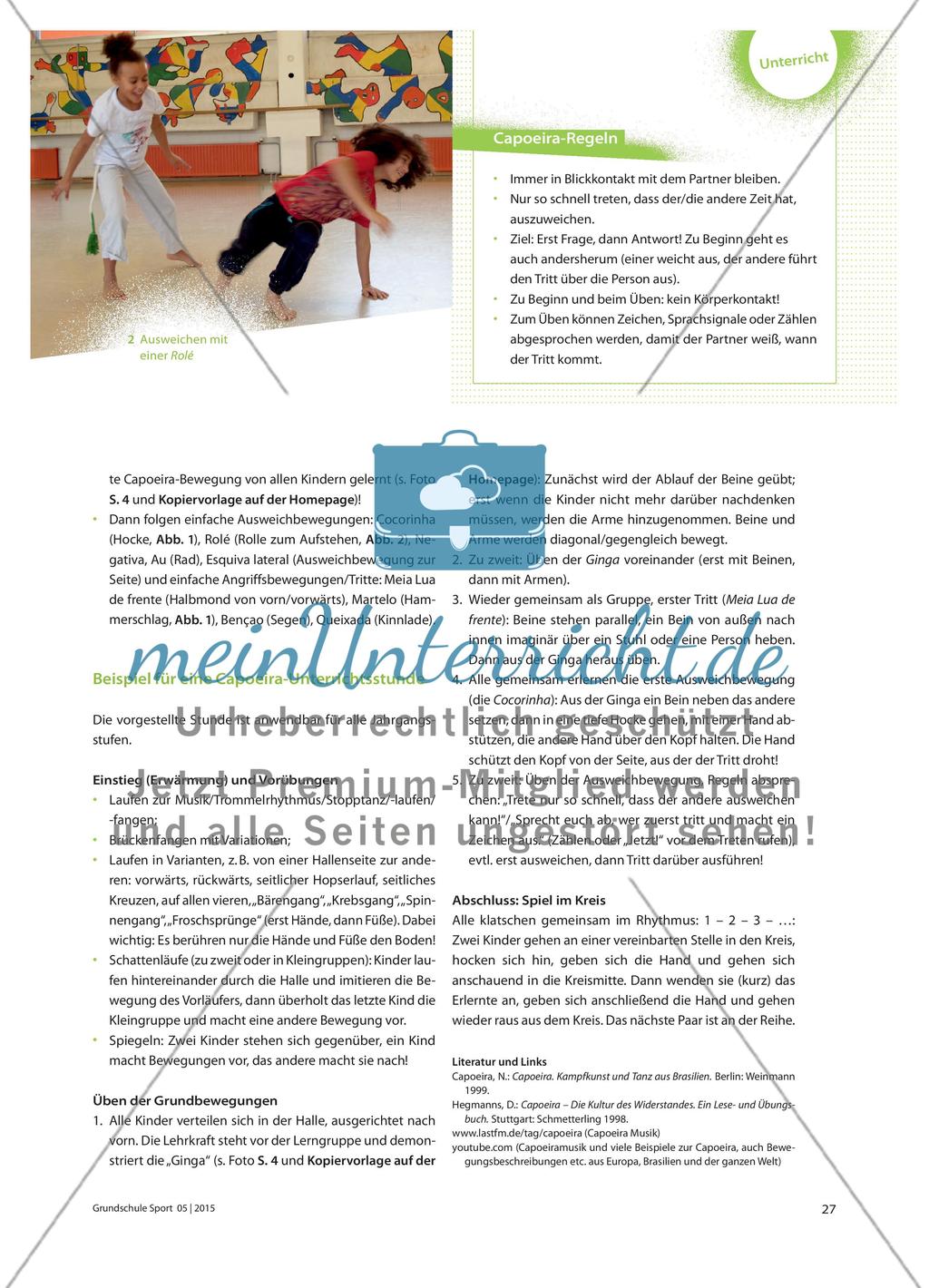 Capoeira spielen - Brasilianischer Kampftanz Preview 2