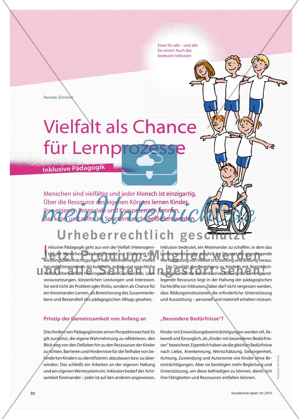 Vielfalt als Chance für Lernprozesse - Inklusive Pädagogik Preview 1