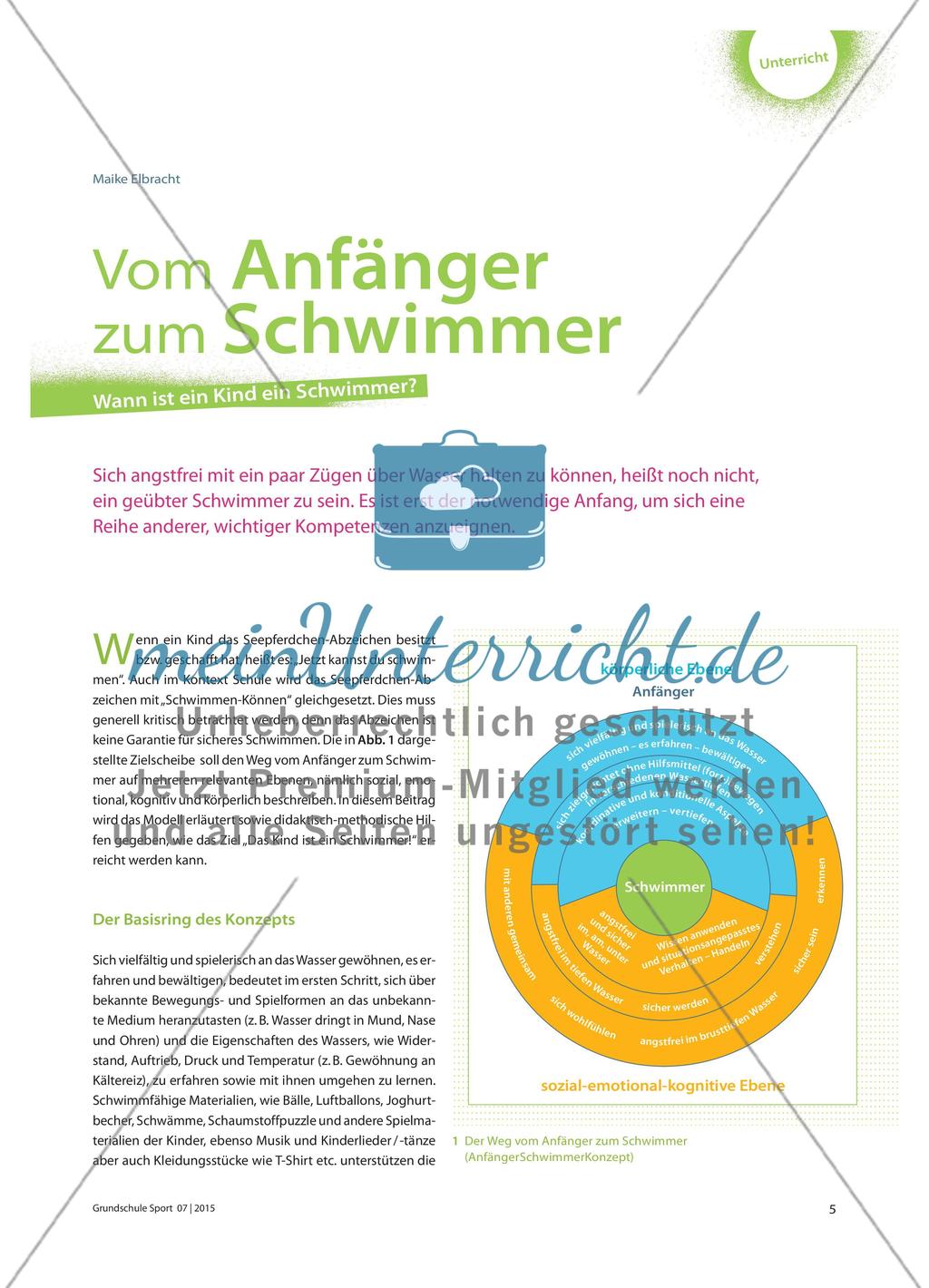 Vom Anfänger zum Schwimmer - Wann ist ein Kind ein Schwimmer? Preview 1