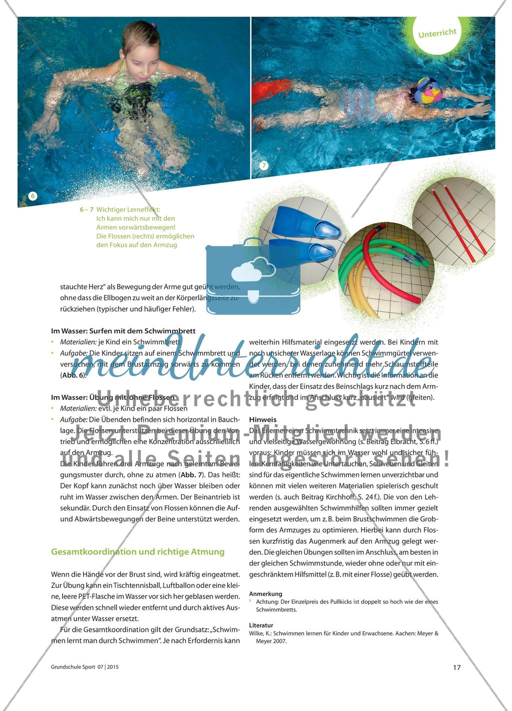 Brustschwimmen mit „Goofy“-Beinschlag - Methodische Schwimmhilfen nutzen Preview 4