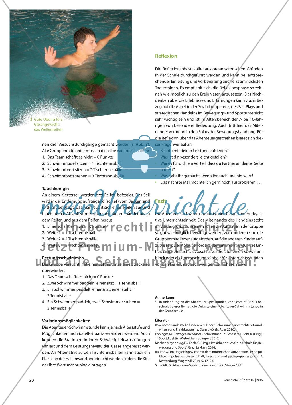 Abenteuer-Schwimmen - Erleben und Wagen im Wasser Preview 3