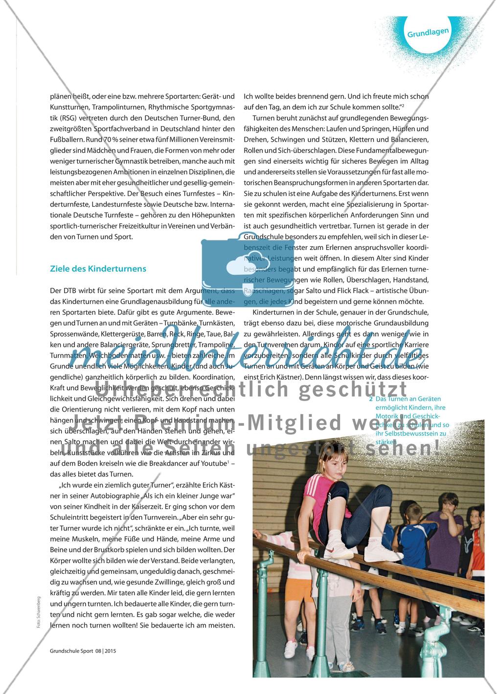 Kinder turnen - Grundlage für körperliche Bildung und Sport Preview 2