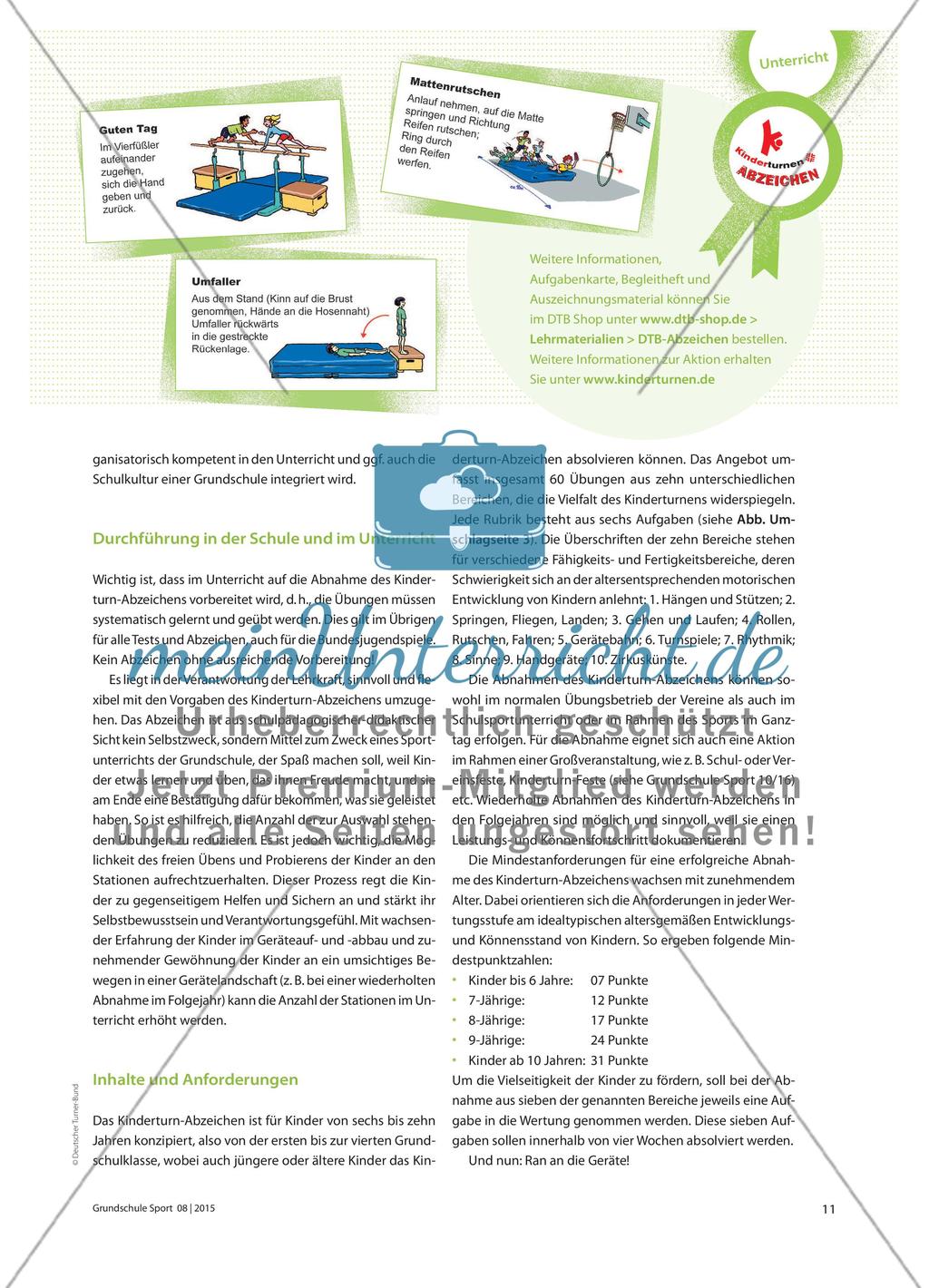 Sich Ziele setzen und sie erreichen - Das Kinderturn-Abzeichen Preview 2