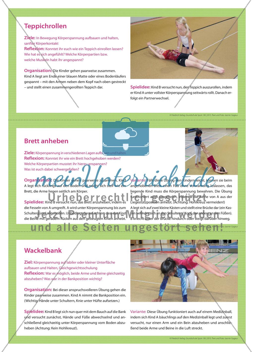 Es wird spannend: Körperspannung erleben - Übungen zur Körperspannung Preview 3