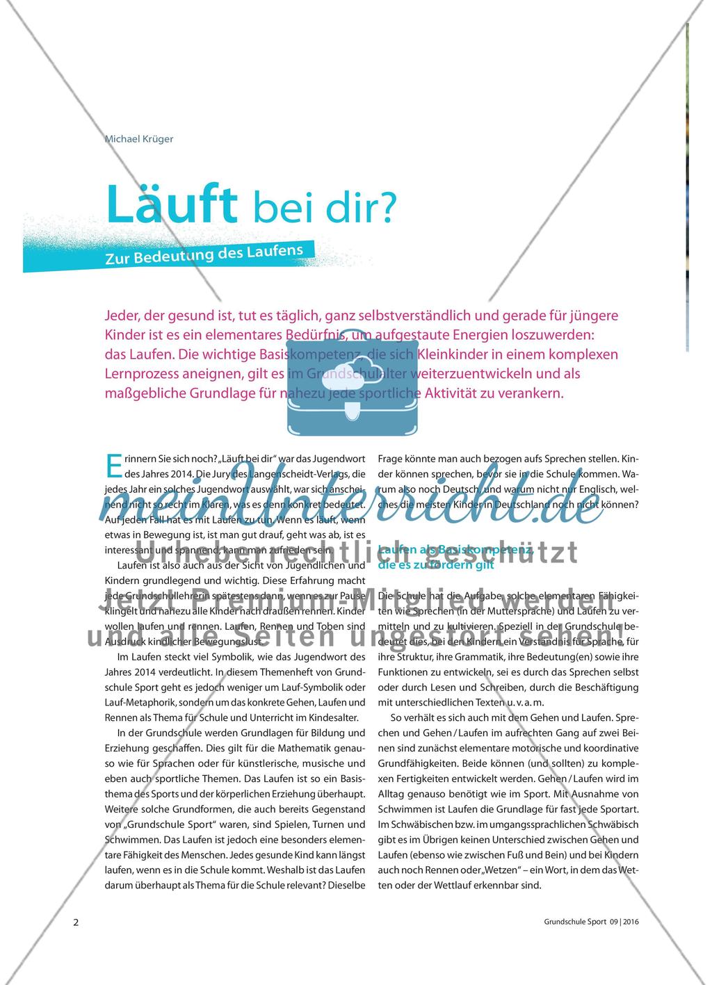 Läuft bei dir? - Zur Bedeutung des Laufens Preview 1