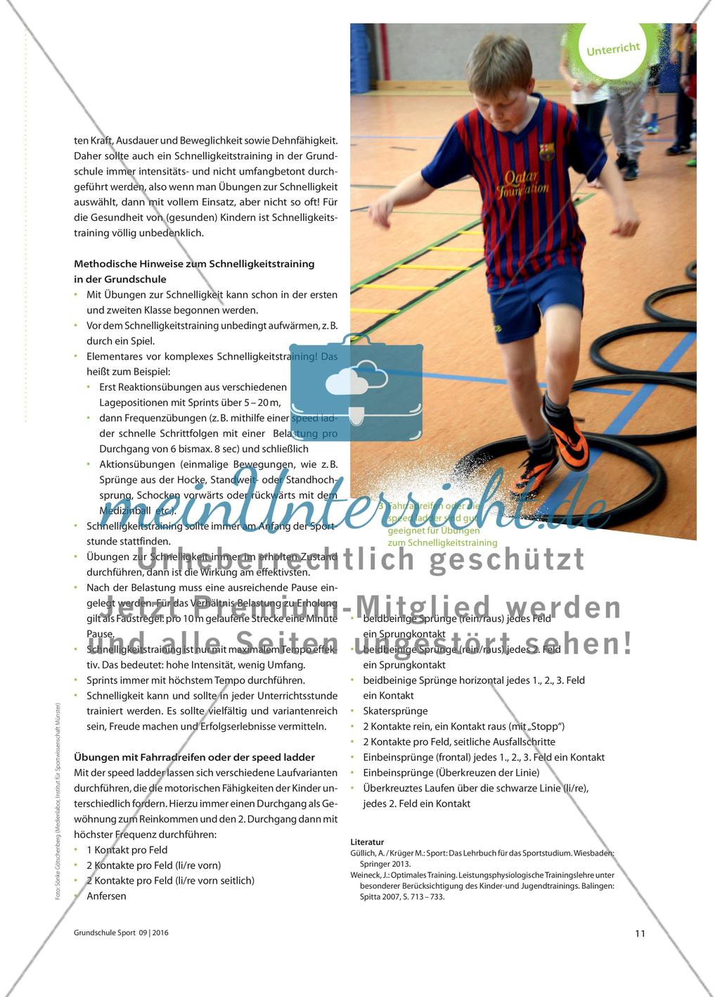 Schnell laufen üben - Schnelligkeitstraining in der Grundschule Preview 3