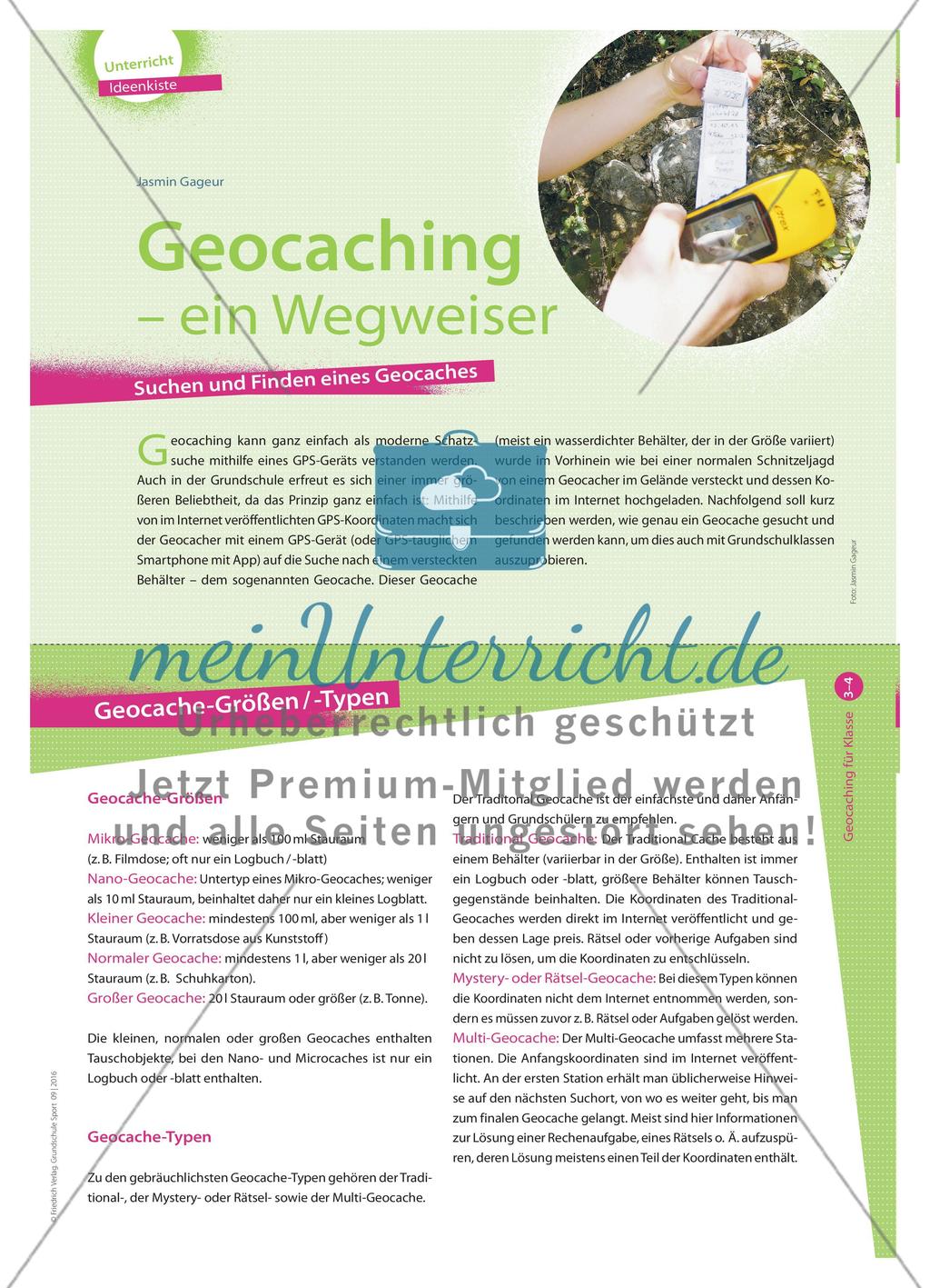 Geocaching – ein Wegweiser: Suchen und Finden eines Geocaches Preview 1