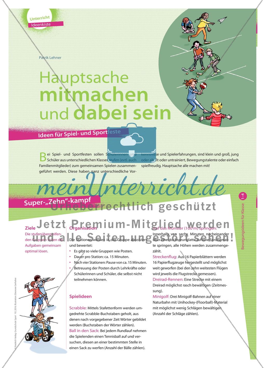 Stufenübergreifende Ideen für Spiel- und Sportfeste Preview 1