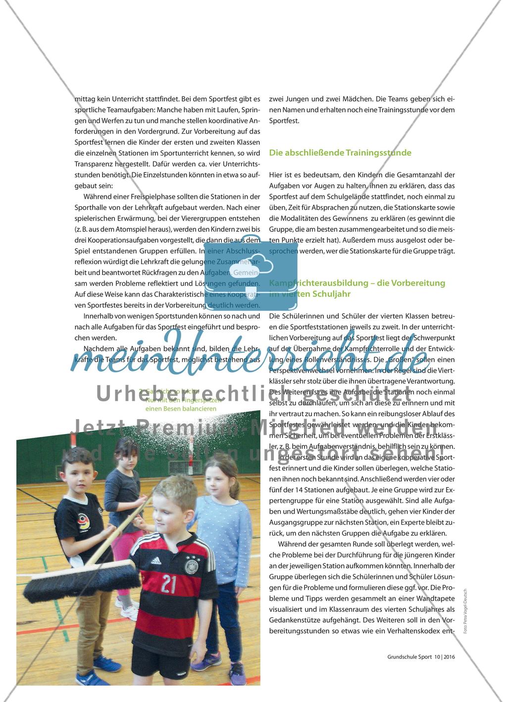Ein kooperatives Sportfest: Organisation und Rolle der Lehrkräfte Preview 3