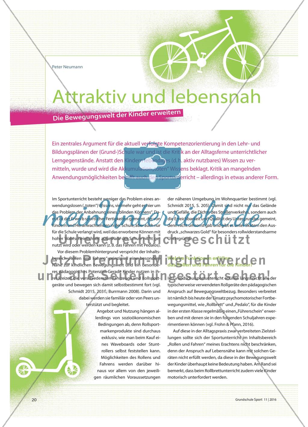 Attraktiv und lebensnah - Die Bewegungswelt der Kinder erweitern Preview 1
