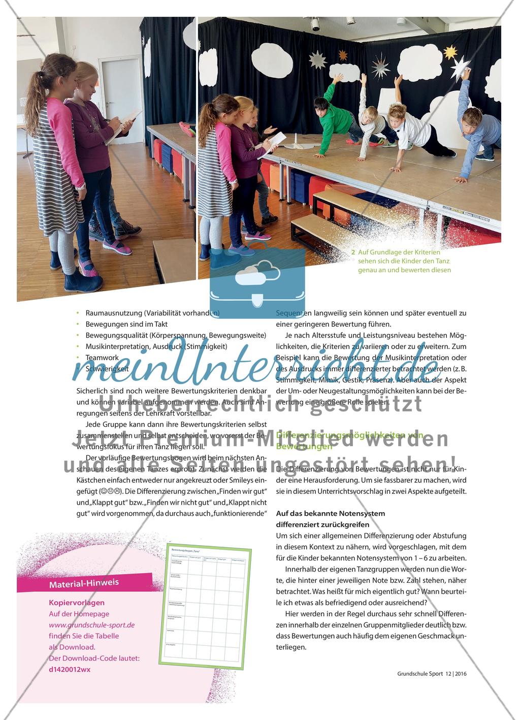 „Los, lasst uns tanzen … und bewerten!“ - Tanzfreude unter Bewertungskriterien fördern Preview 3