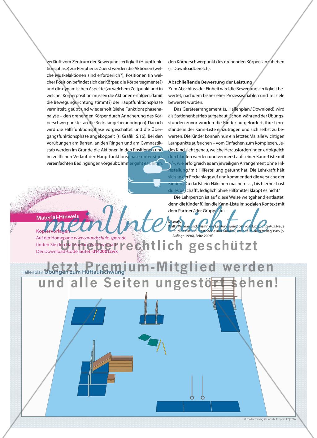Eine Leistung bewerten: Hüftaufschwung - Kinder bewerten sich selbst Preview 5