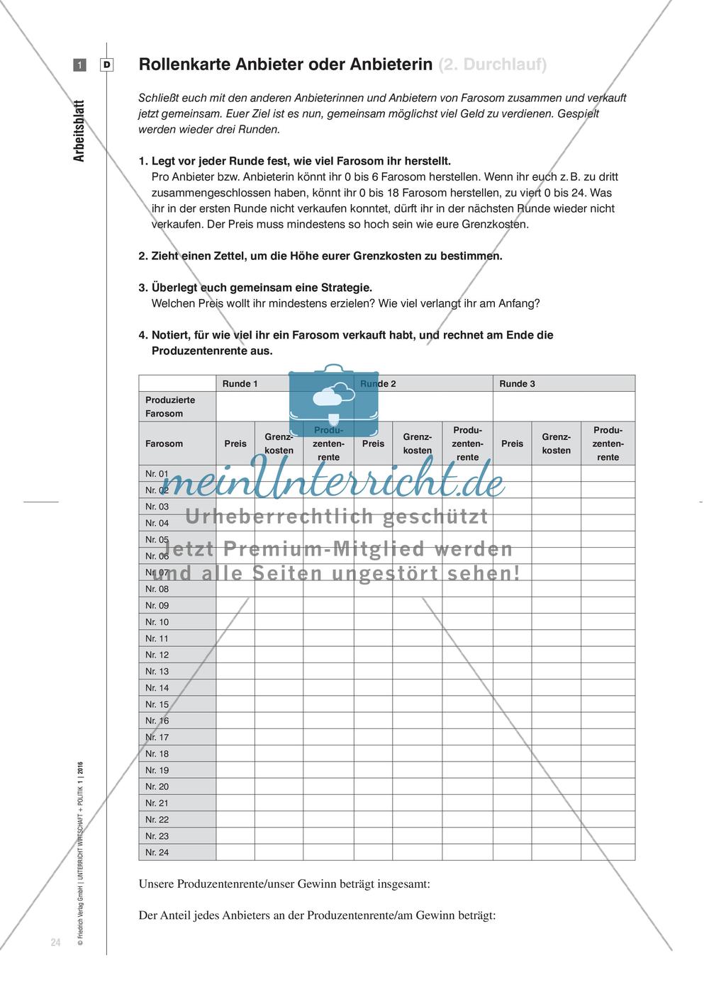 Konkurrenz nützt den Konsumenten - Marktformen und Preisbildung Preview 5