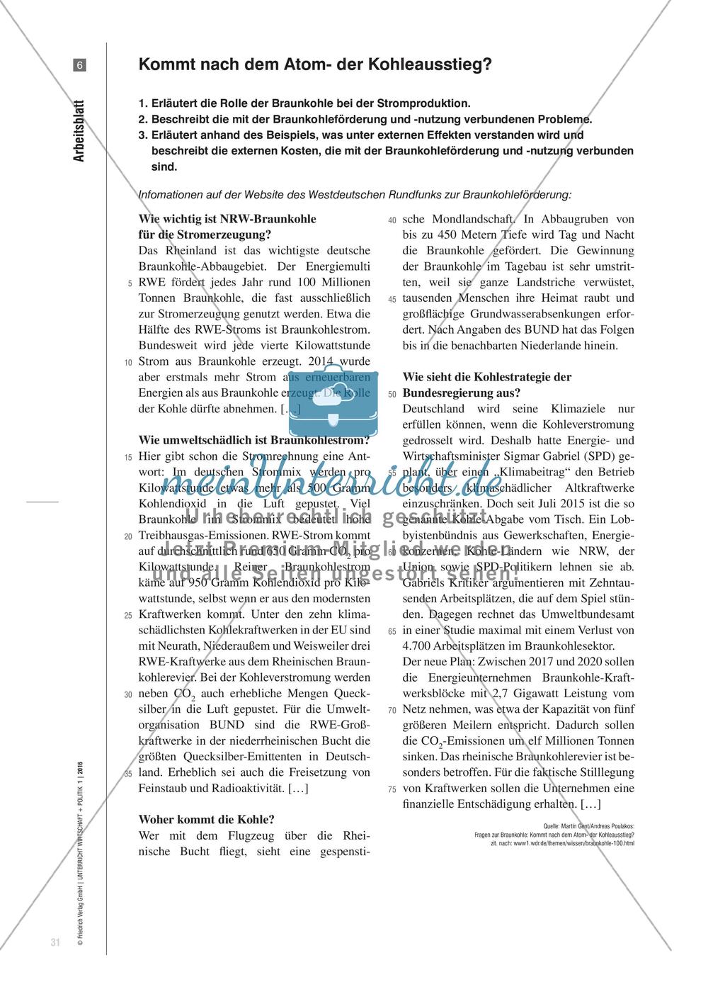 Sagt der Preis die „ökologische Wahrheit“? - Externe Kosten und deren Internalisierung durch Steuern Preview 6