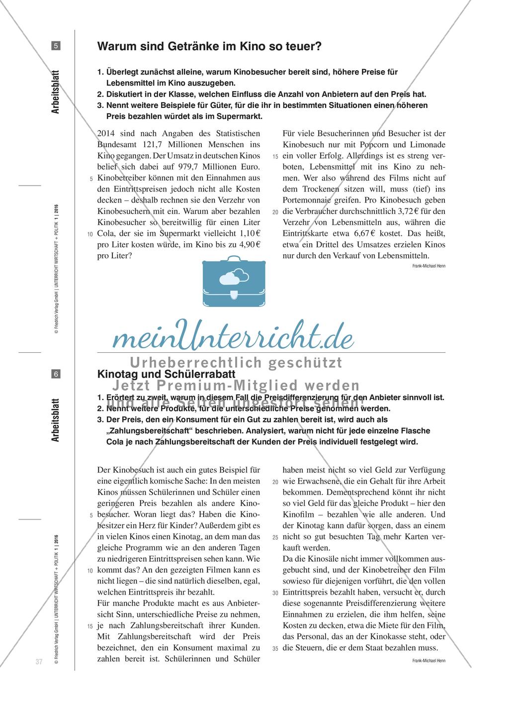 Wie viel kostet das – und warum eigentlich?: Kurze didaktische Einführung in preispolitische Überlegungen Preview 6
