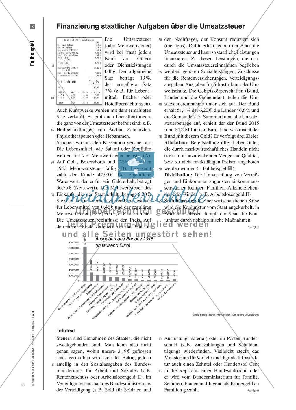 Wie wirken Steuern und Subventionen? - Beiträge des Staates zur Preiskalkulation von Unternehmen Preview 6