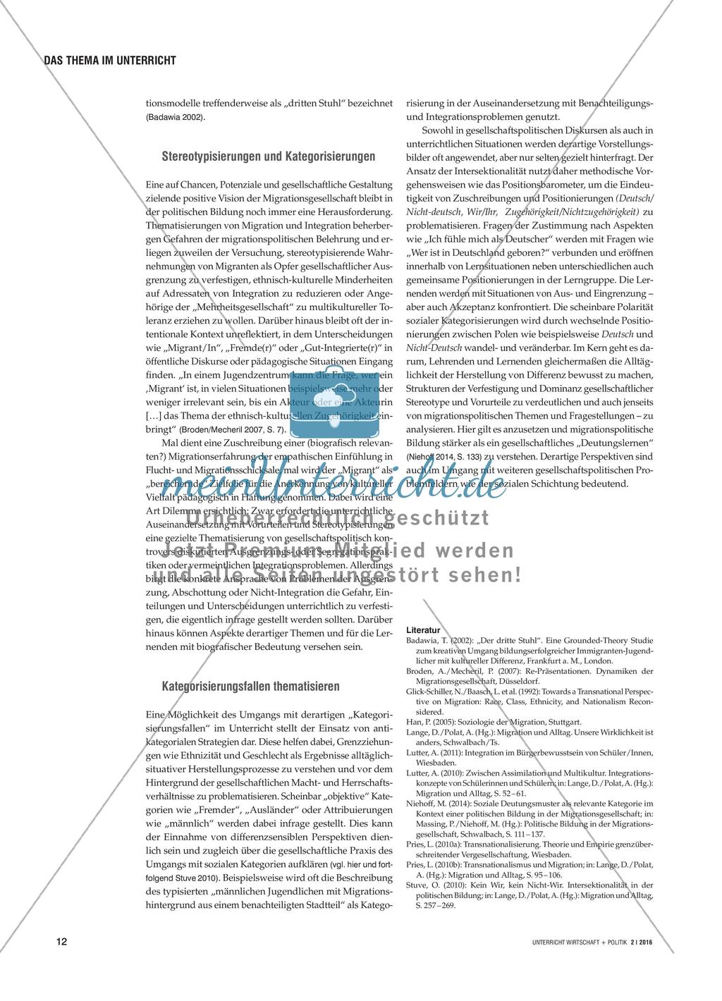 Assimilation – Multikultur – Nationalität Preview 3