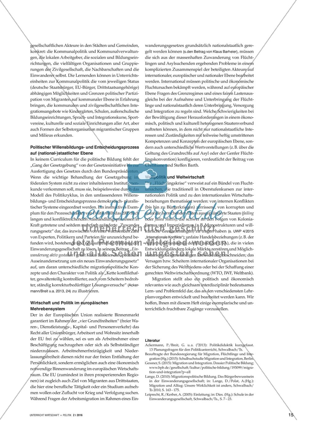 Migration als Lern- und Problemfeld im Unterricht Preview 3