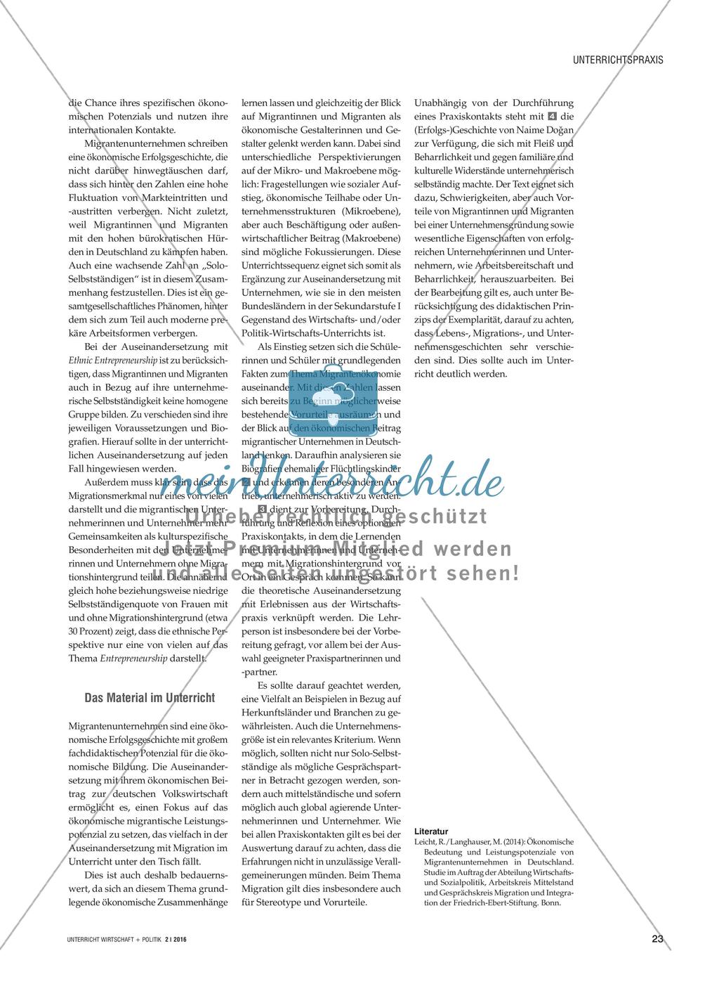 Aus Innovationskraft geschafft! - Migrantische Unternehmerinnen und Unternehmer in Deutschland Preview 3