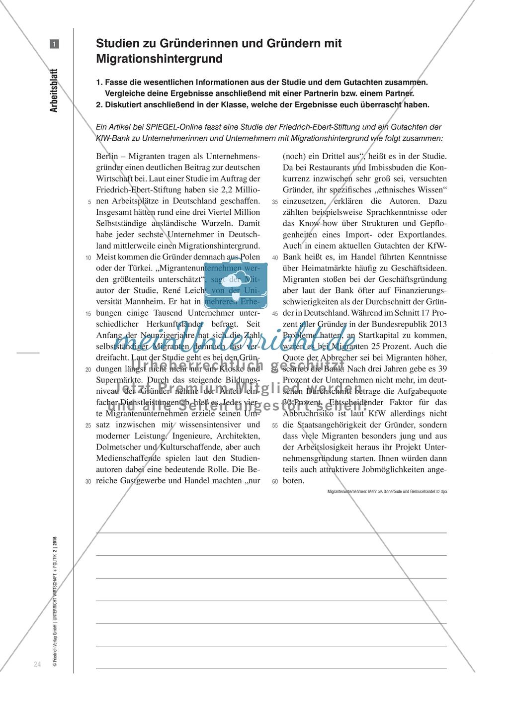 Aus Innovationskraft geschafft! - Migrantische Unternehmerinnen und Unternehmer in Deutschland Preview 4