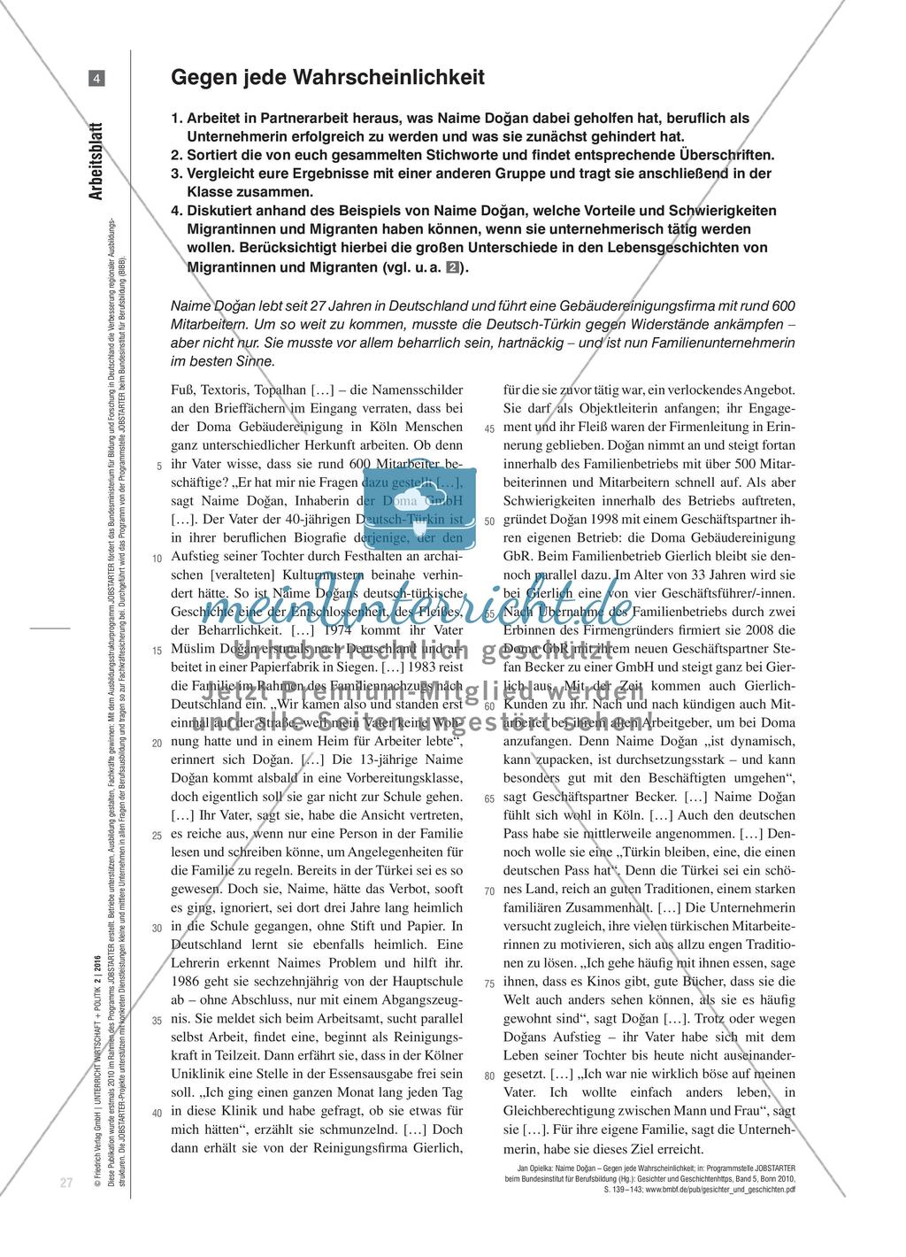 Aus Innovationskraft geschafft! - Migrantische Unternehmerinnen und Unternehmer in Deutschland Preview 7