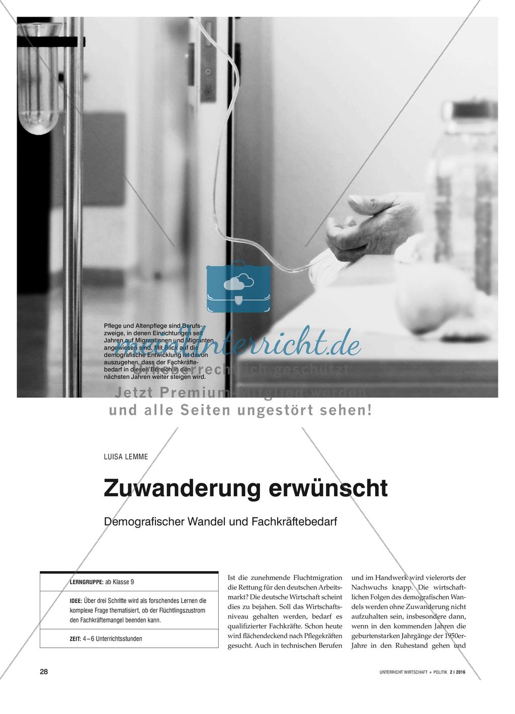 Zuwanderung erwünscht - Demografischer Wandel und Fachkräftebedarf Preview 1