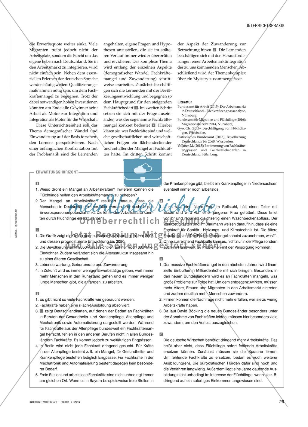 Zuwanderung erwünscht - Demografischer Wandel und Fachkräftebedarf Preview 2