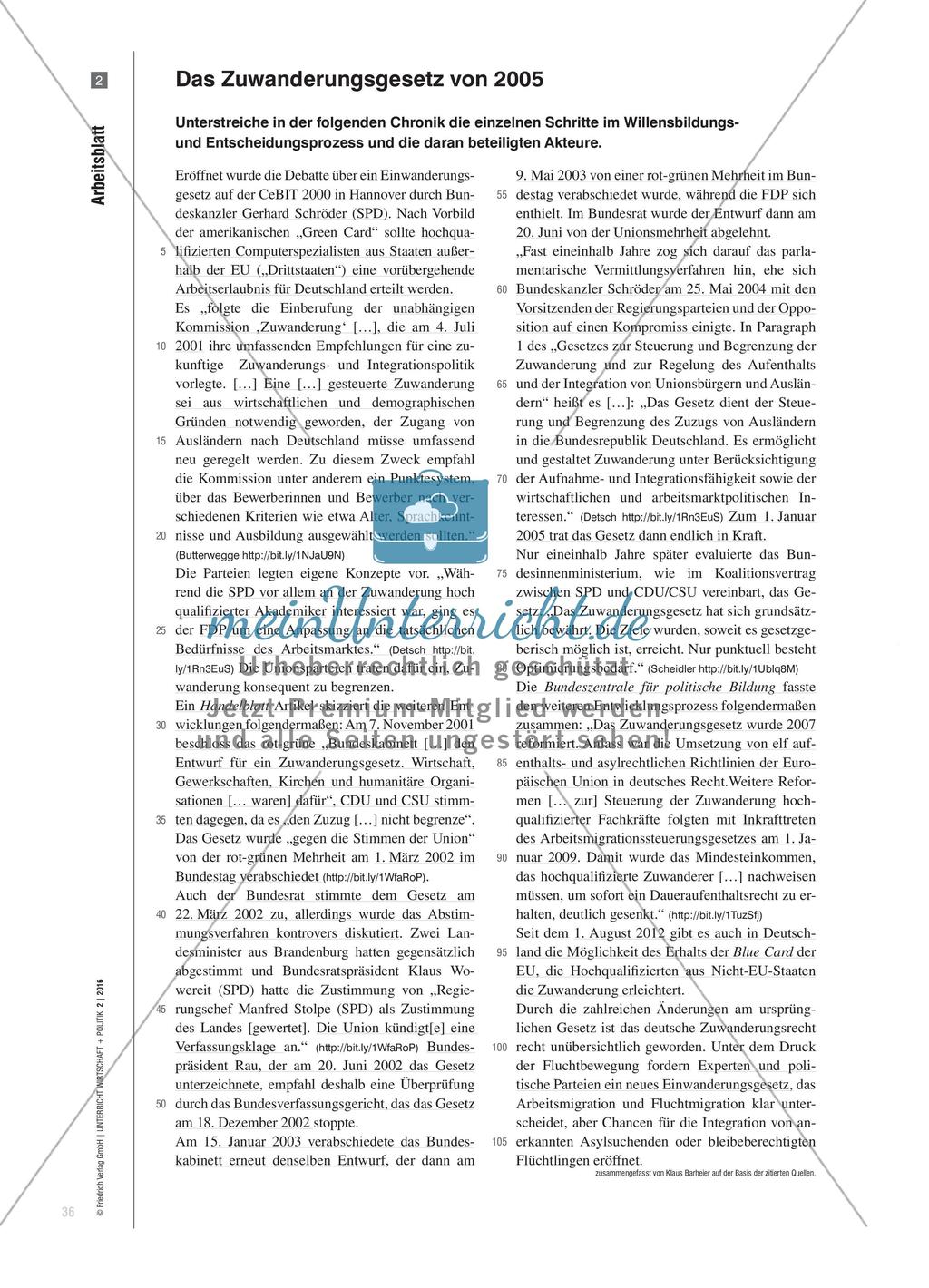 Einwanderung aktiv gestalten - Die politische Auseinandersetzung um ein neues Einwanderungsgesetz Preview 3