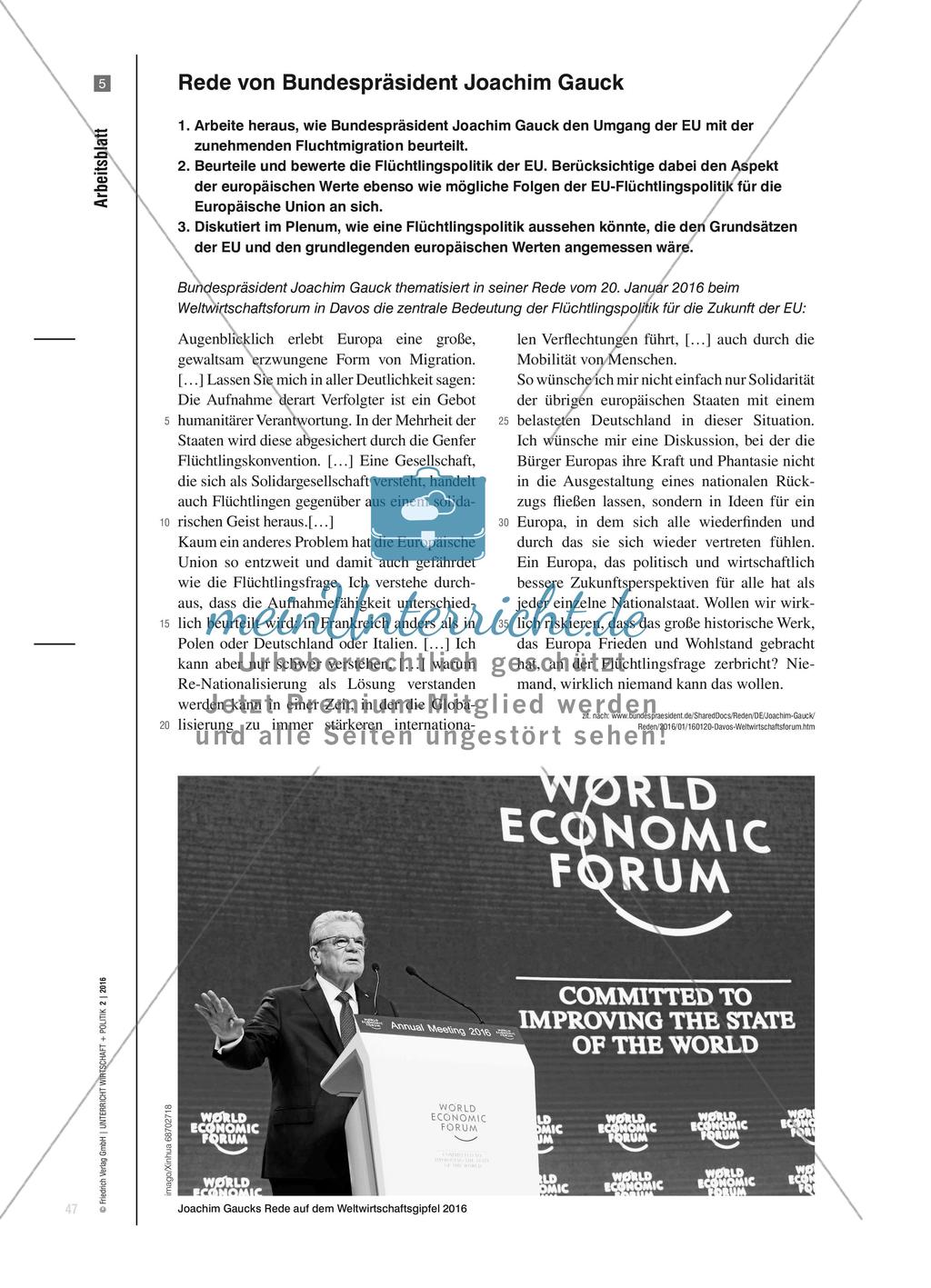 Wertegemeinschaft Europa - Zerbricht die Europäische Union an der Flüchtlingspolitik? Preview 8