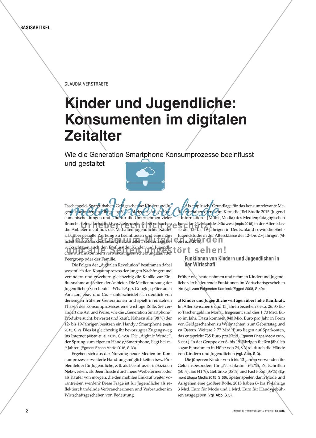 Kinder und Jugendliche: Konsumenten im digitalen Zeitalter Preview 1