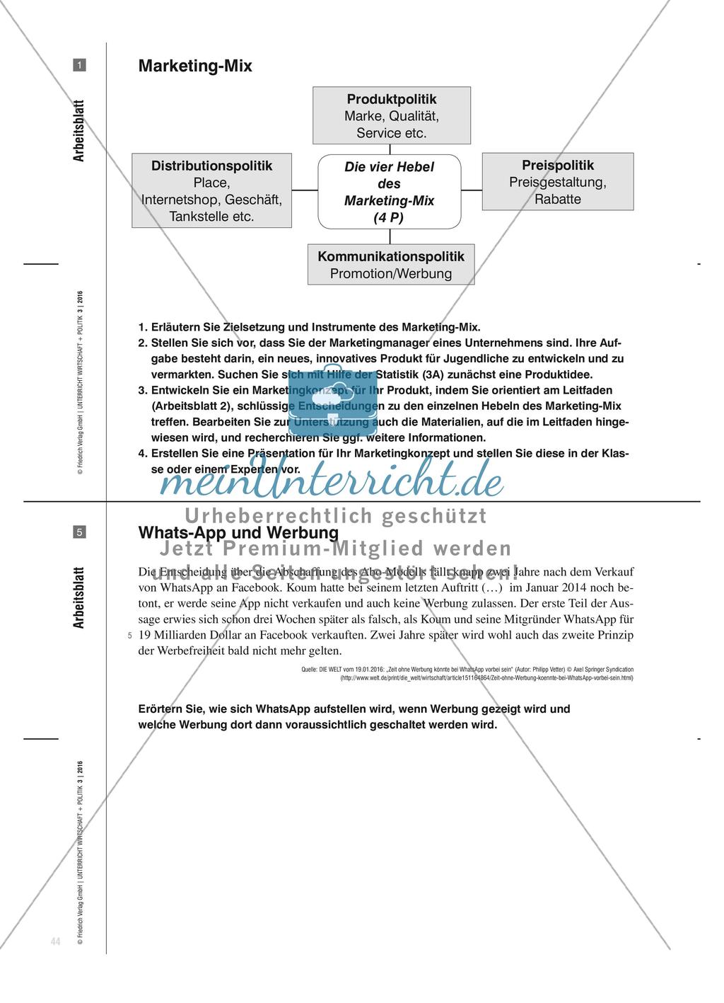Jugend und Konsum im Blick des Marketings - Eine projektorientierte Unterrichtseinheit Preview 4