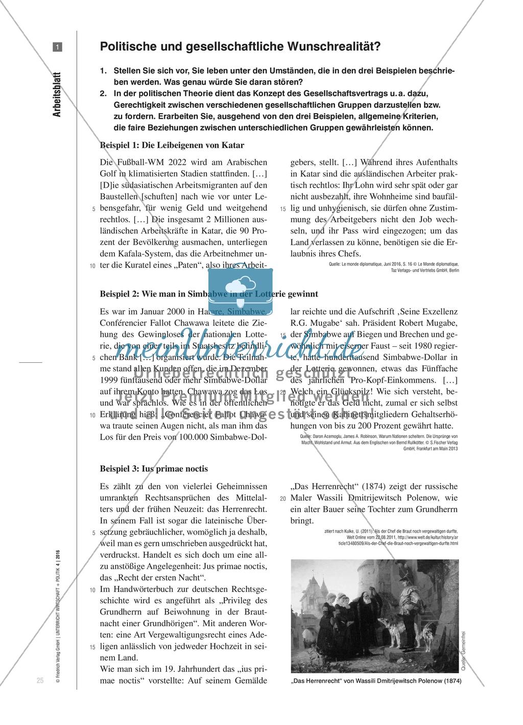 Gesellschaftsvertrag - Verknüpfung von Rationalität und Normativität Preview 3